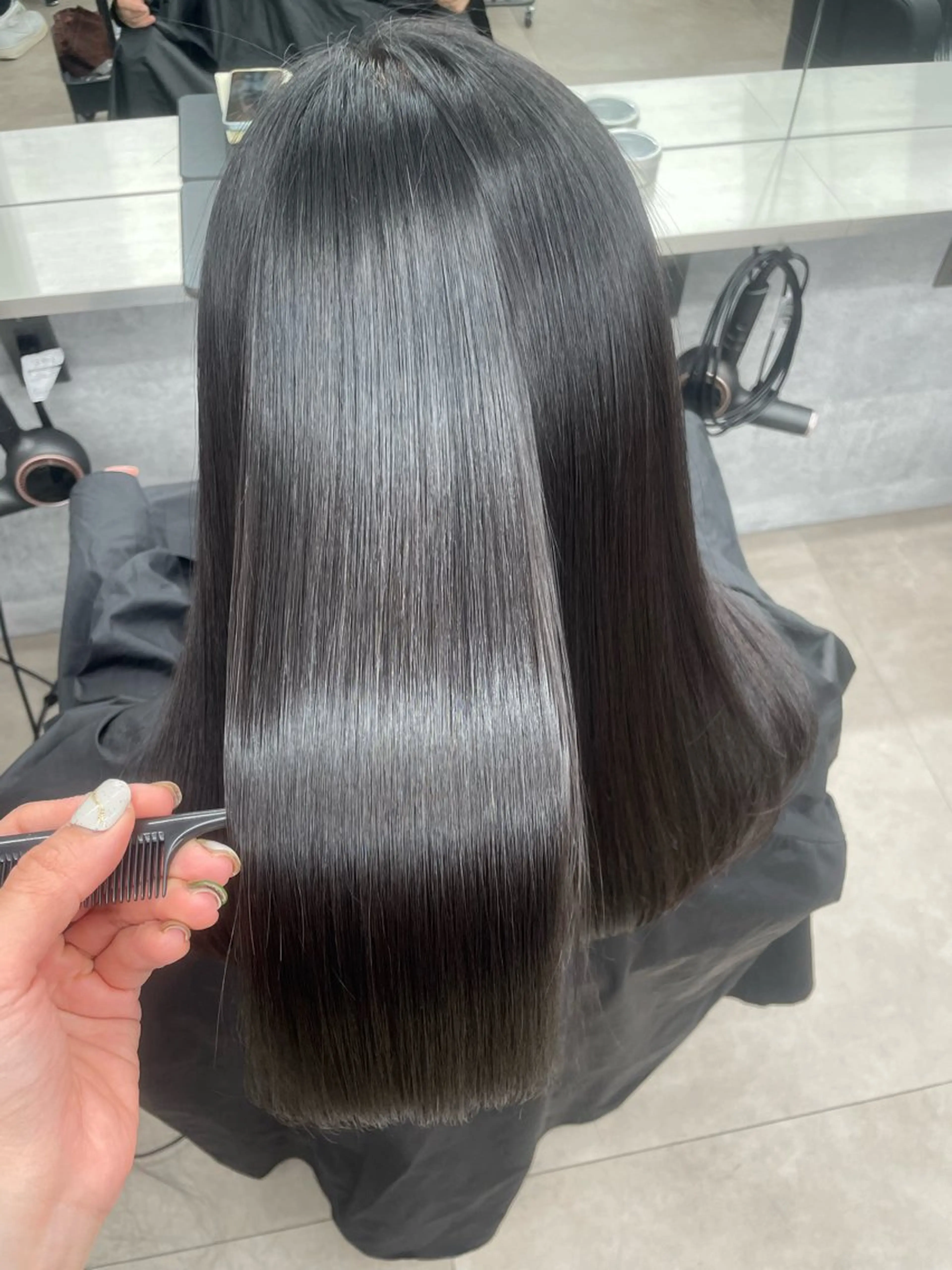 セミロング カラー ヘアアレンジ カット 縮毛矯正 トリートメント ヘッドスパ ヘアセット 髪質改善/縮毛/新宿 🫧SUZUKA🫧のヘアスタイル