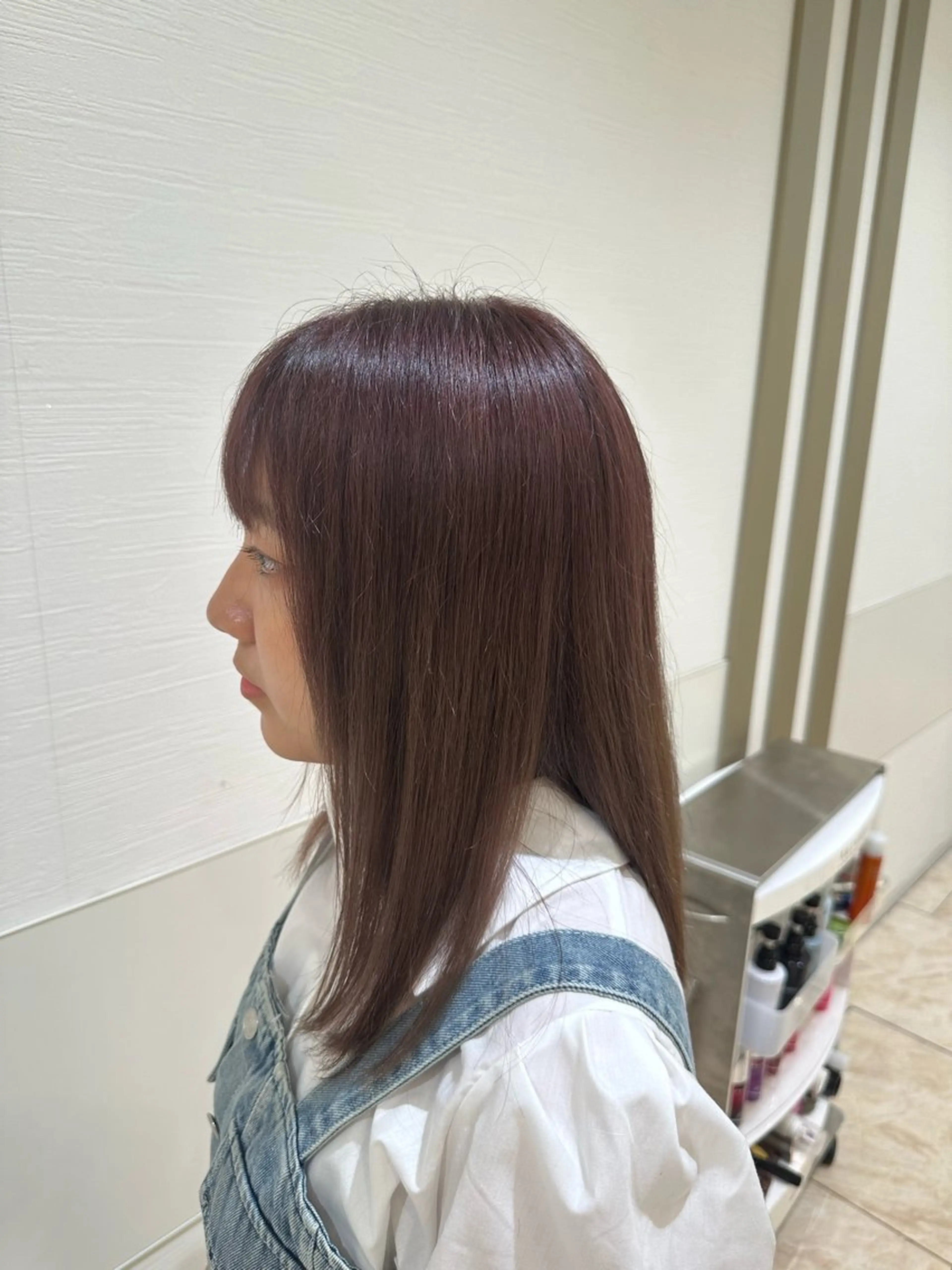 セミロング カラー 波巻パーマ/毛流れ パーマ☘️りゅうせいのヘアスタイル