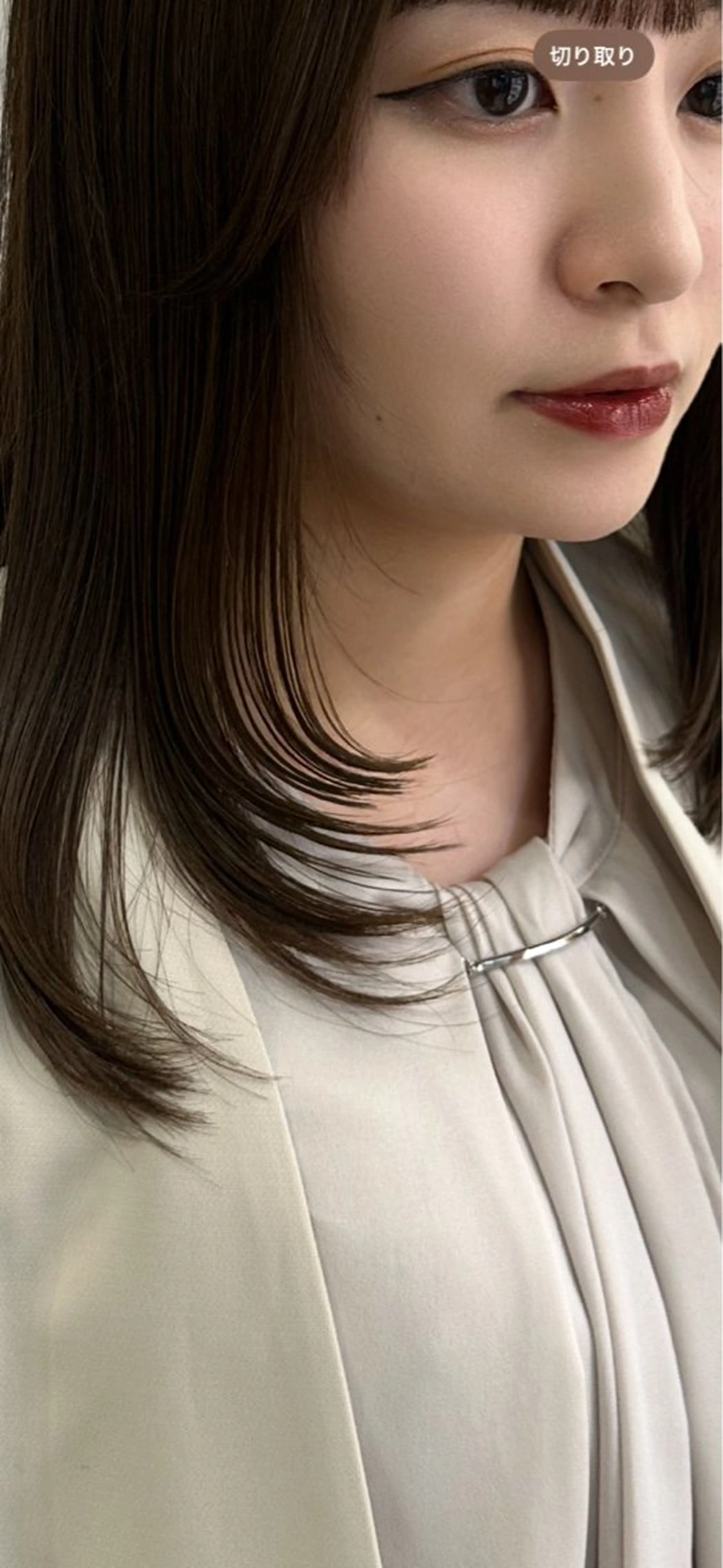 ミディアム カット 韓国ヘア/レイヤー/ sara 🎀のヘアスタイル