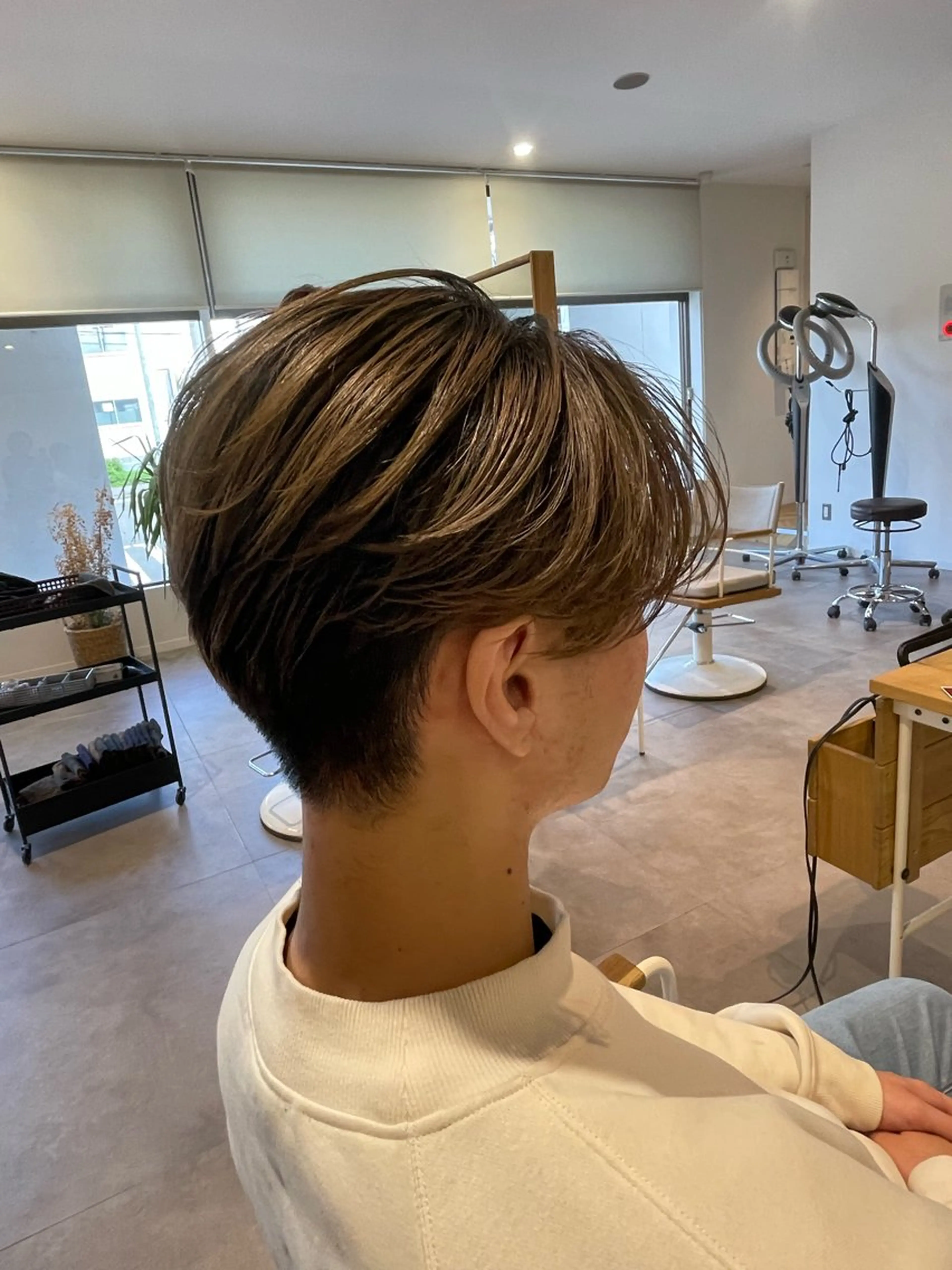 men's カット＋バレイヤージュの写真