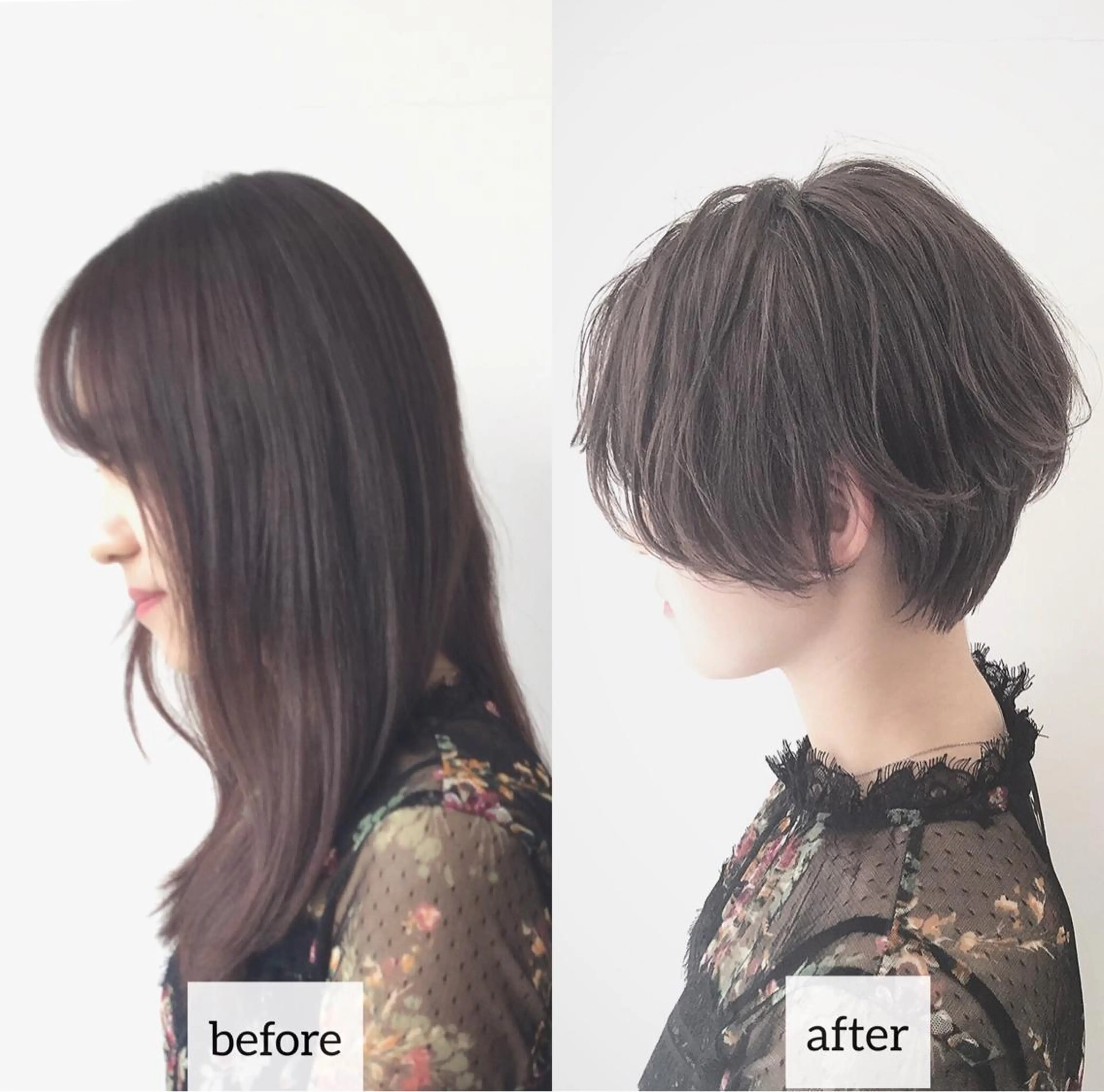 ショート カラー ハンサムショート ショートヘア 髪質改善カラー ショートボブ専門のヘアスタイル