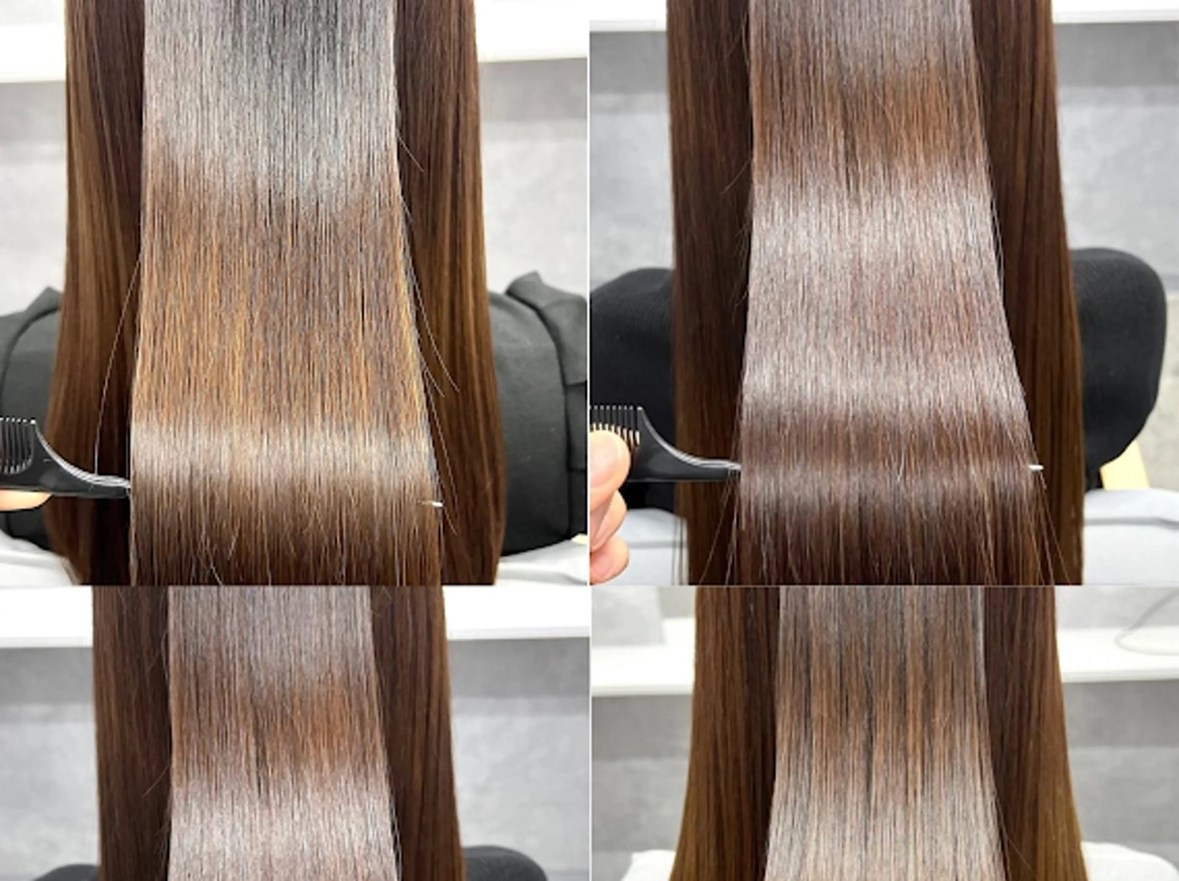 ロング カラー 髪質改善×韓国艶髪 カラー ヒナタ🍒のヘアスタイル