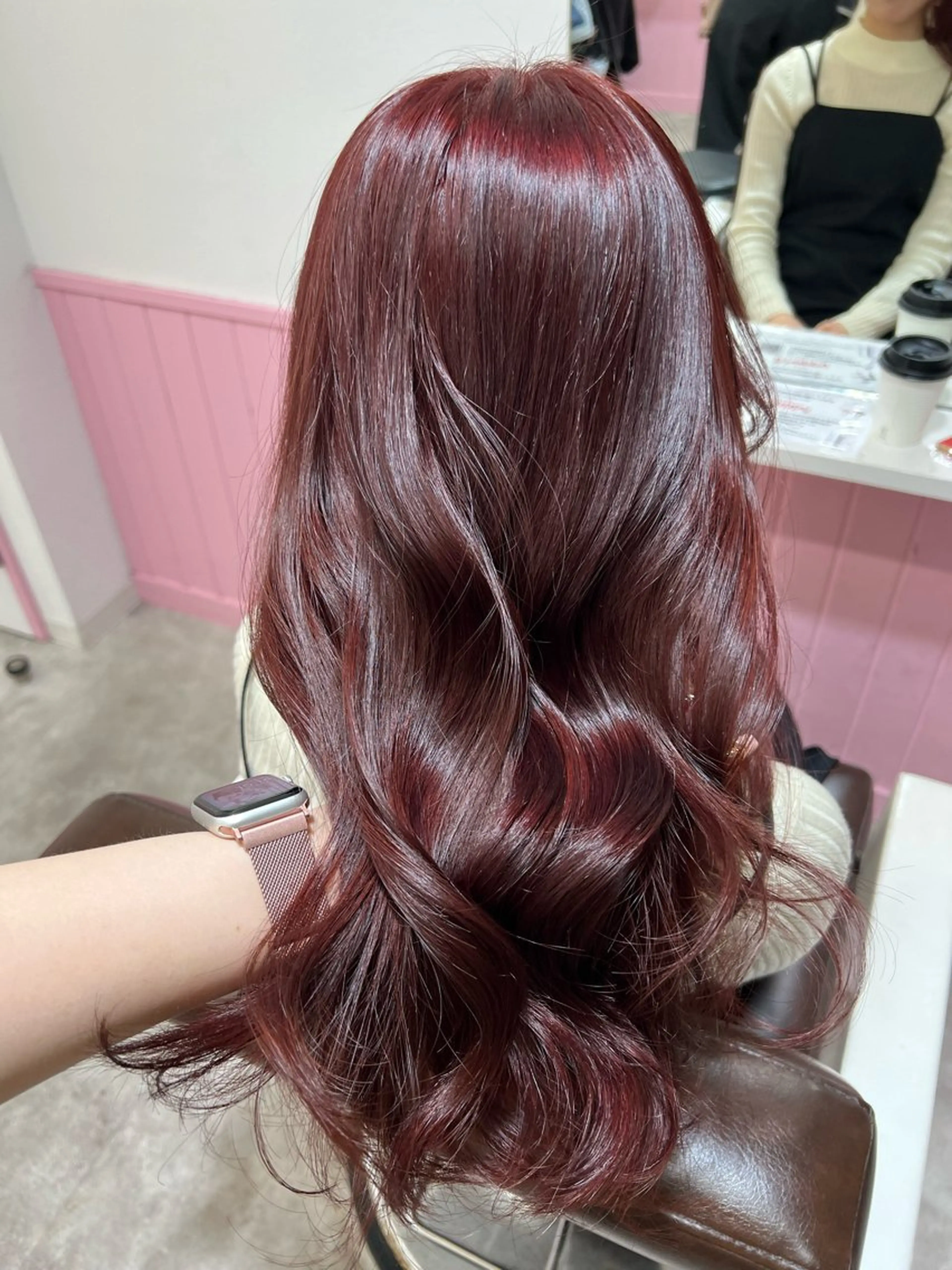 ロング ヘアカラー トリートメント ナナ♡レイヤーカット ♡似合わせカラーのヘアスタイル