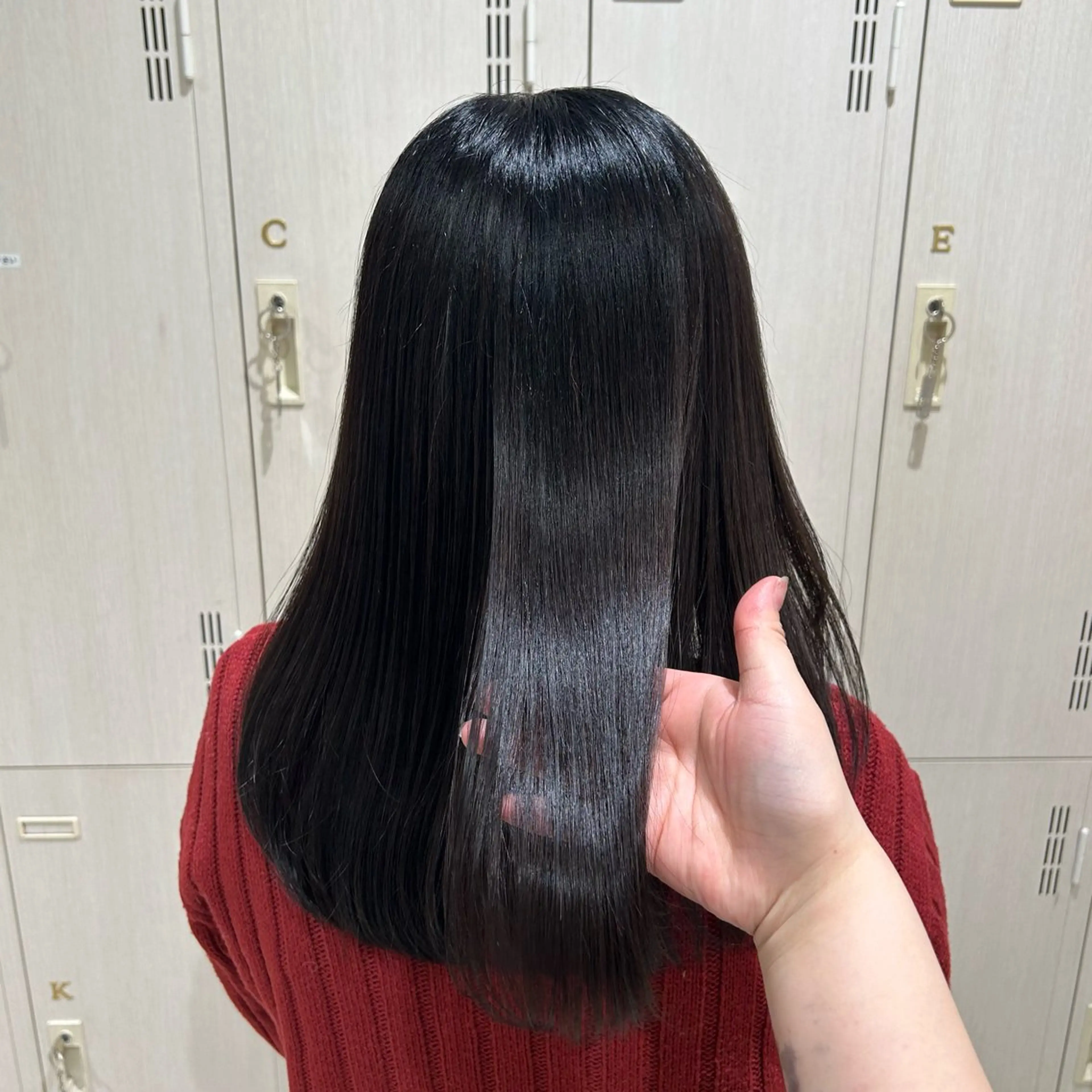 セミロング カラー 髪質改善 縮毛矯正 トリートメント 縮毛矯正 ♡ RUNA ♡ モデル募集中🍒ྀིのヘアスタイル