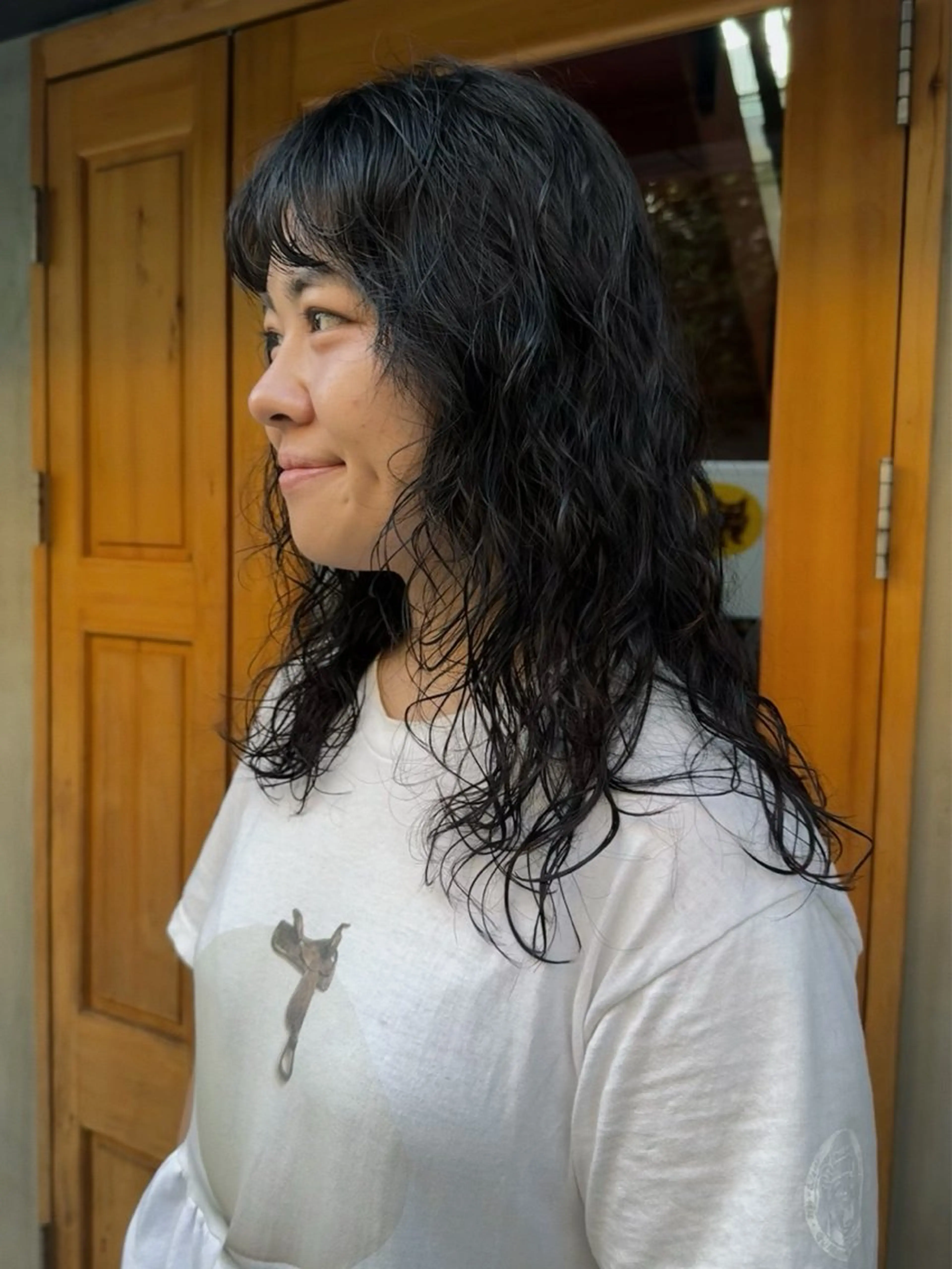 ロング パーマ ヘアアレンジ くせ毛 カット パーマ トリートメント ヘアセット stand所属・ニュアンスヘア🌔 nanakoのヘアスタイル