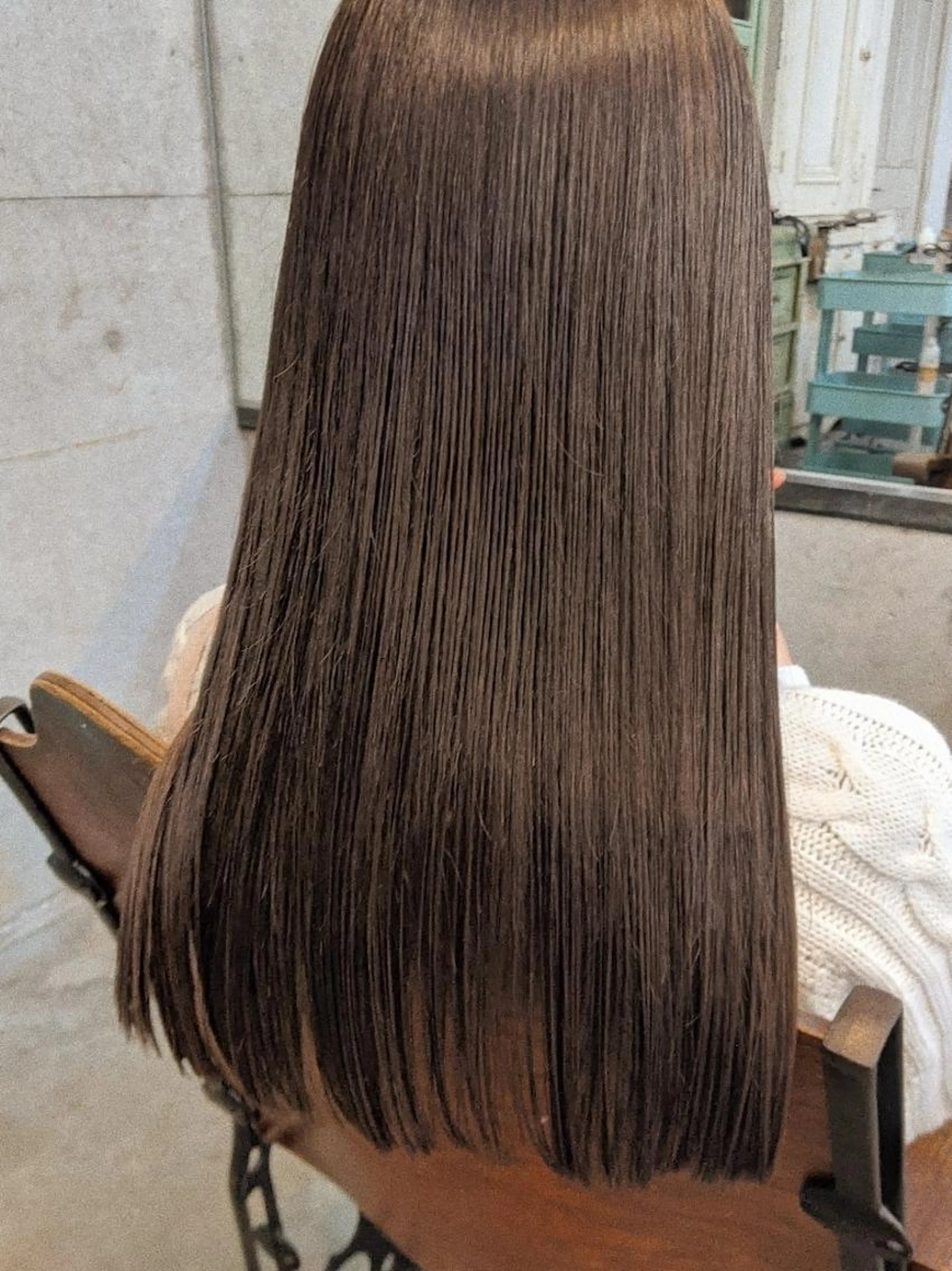 前髪cut + イルミナカラー + 髪質改善トリートメント🌱の写真