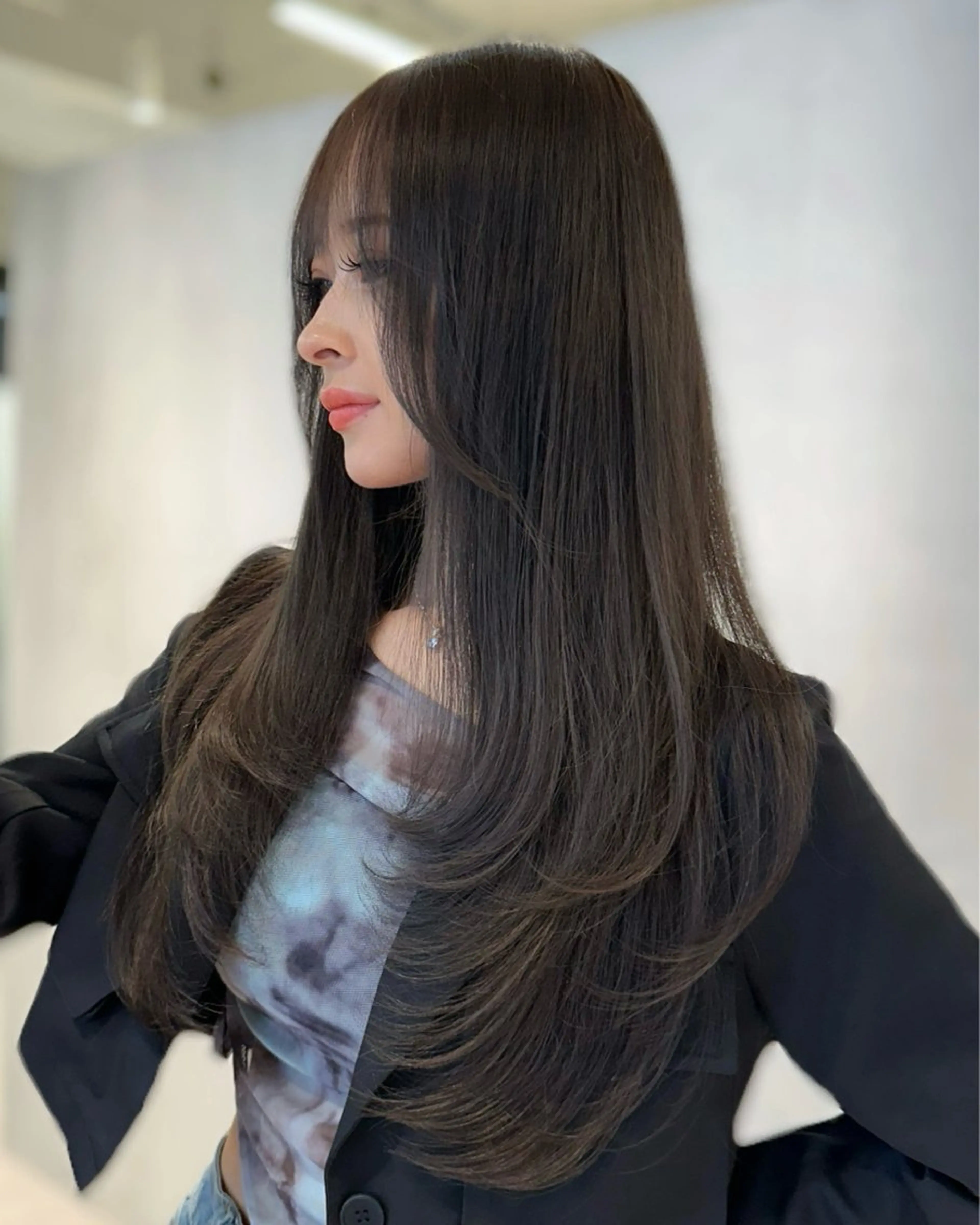 ロング カット ヘアカラー トリートメント LOMKH所属・シールエクステ/ レイヤー/タツヤのヘアスタイル