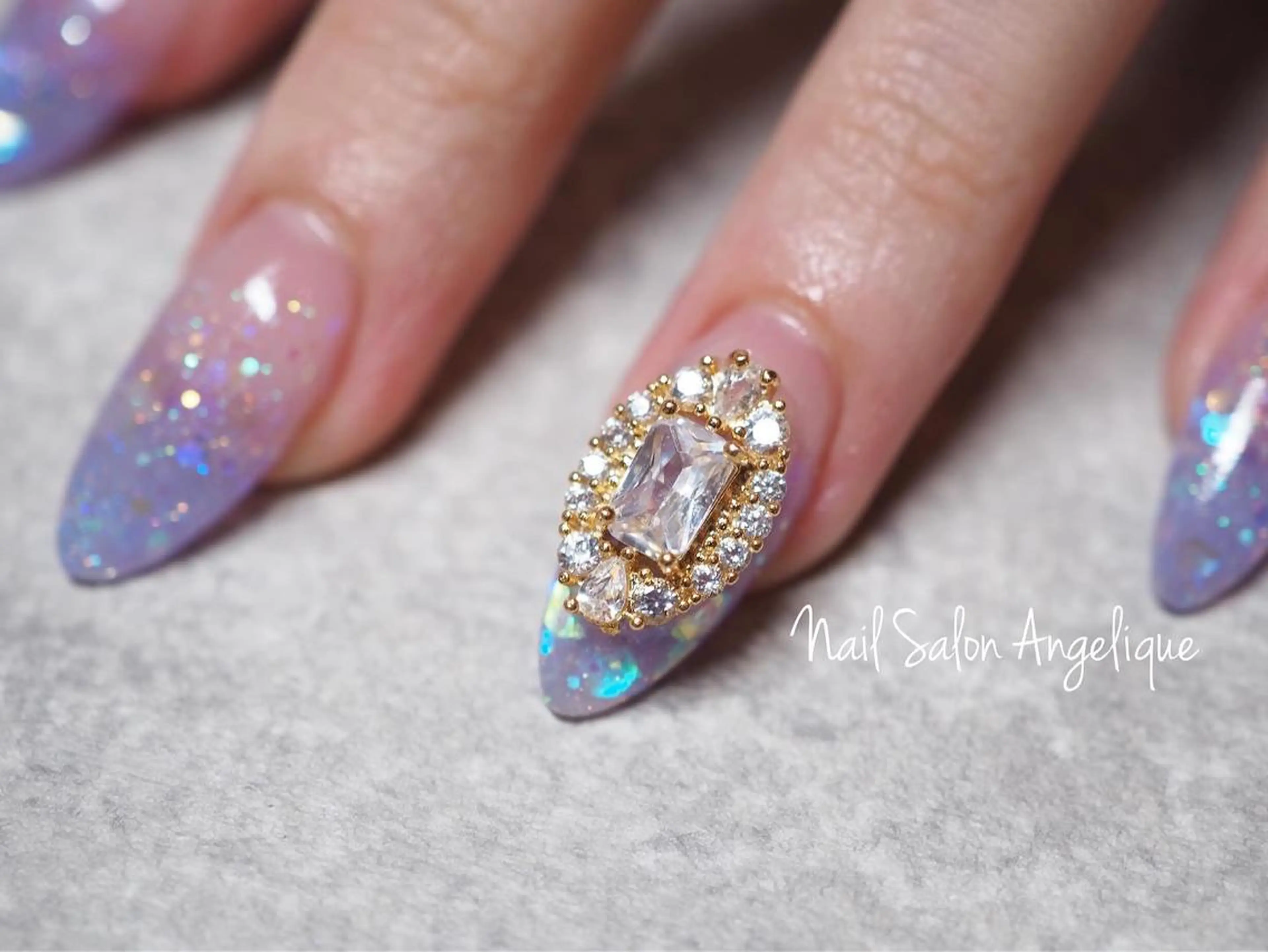 ネイル ジェルネイル キラキラネイル スカルプネイル ストーンネイル Nailist Rumiのネイルデザイン