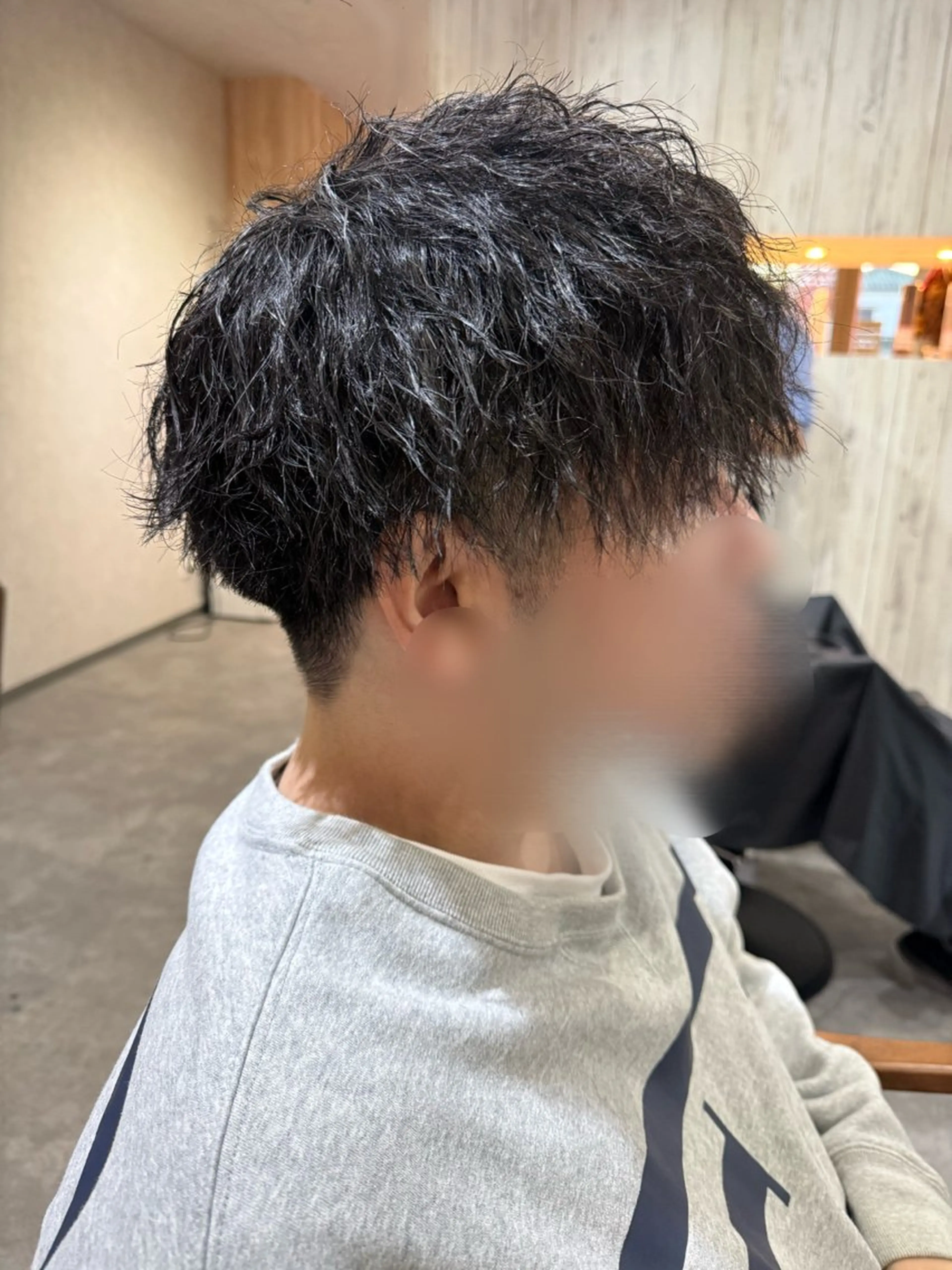 パーマ メンズ カット パーマ Bish Yanaのヘアスタイル