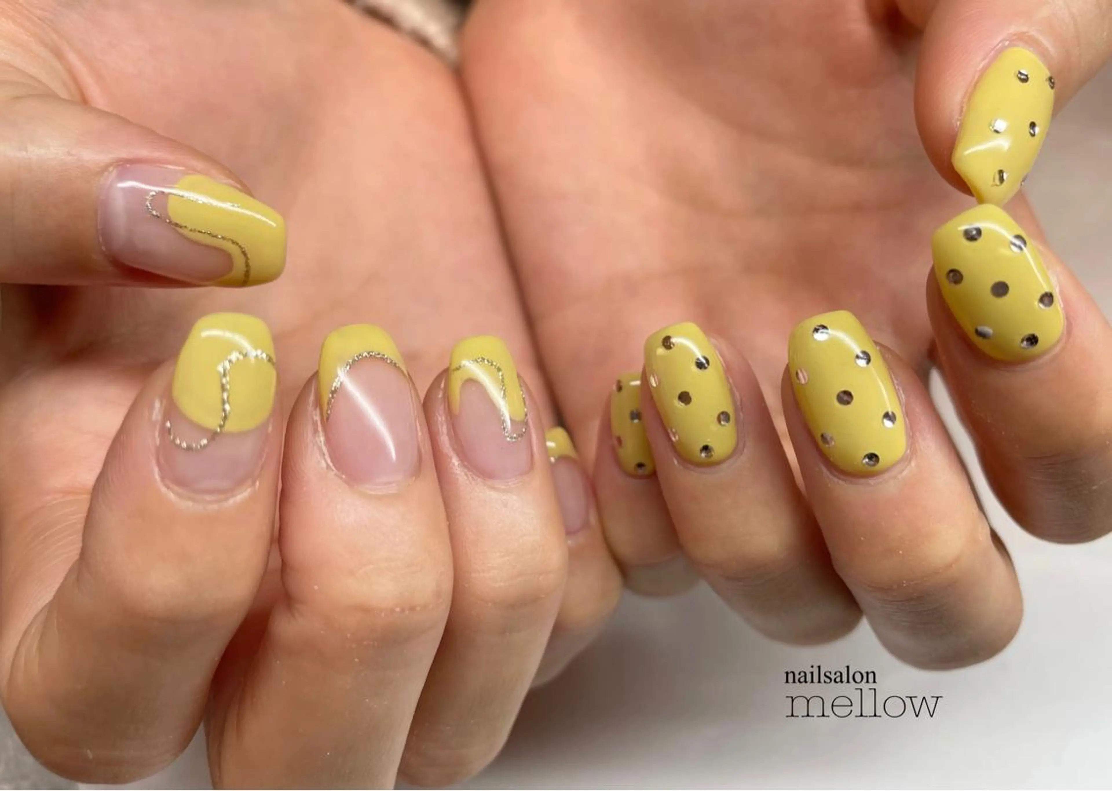 ネイル 黄色 大山 浩美のネイルデザイン