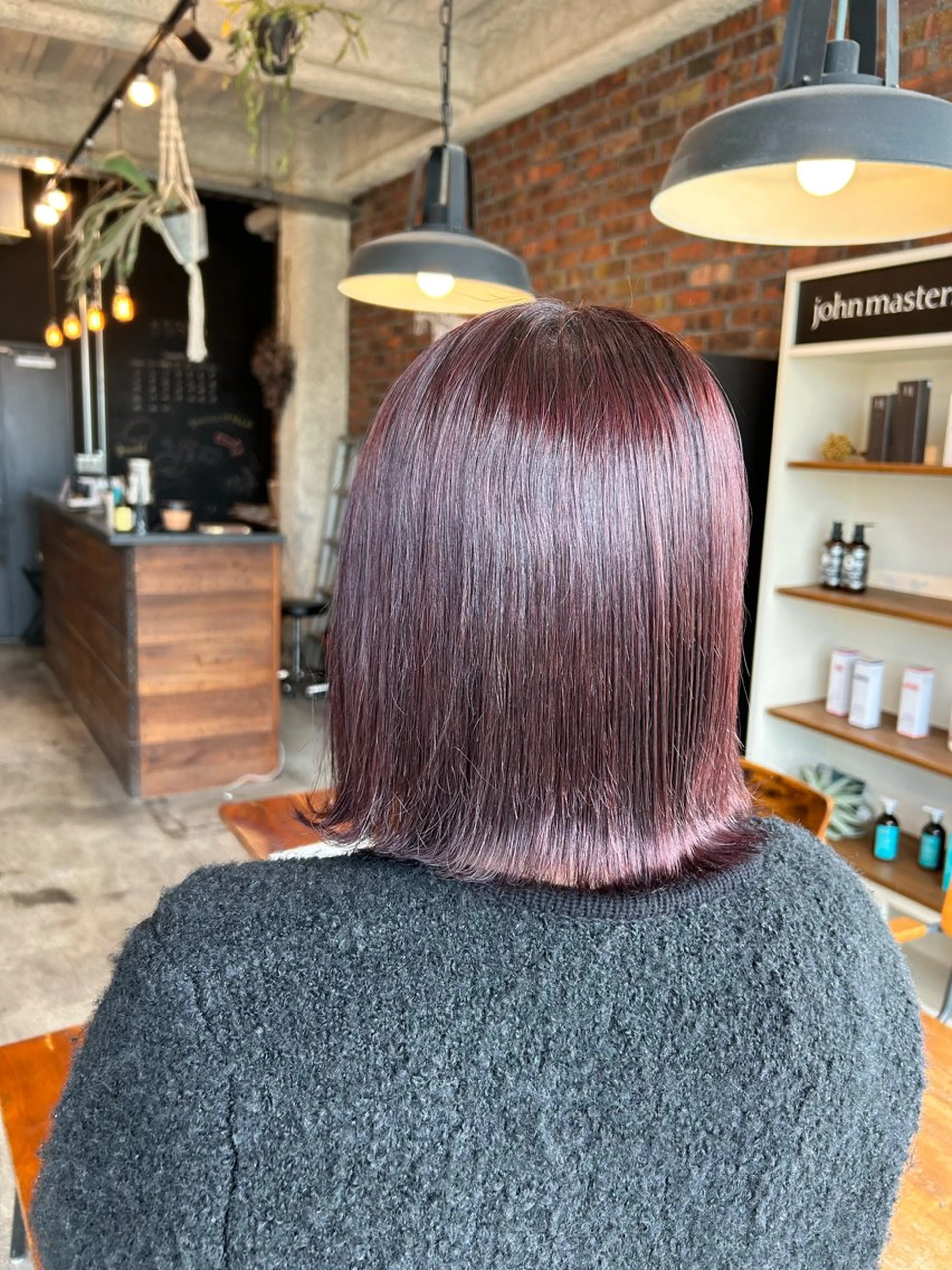 ショート カラー ブリーチ ブリーチなしカラー ピンクカラー ヘアカラー the BRIDGE 加藤みのりのヘアスタイル