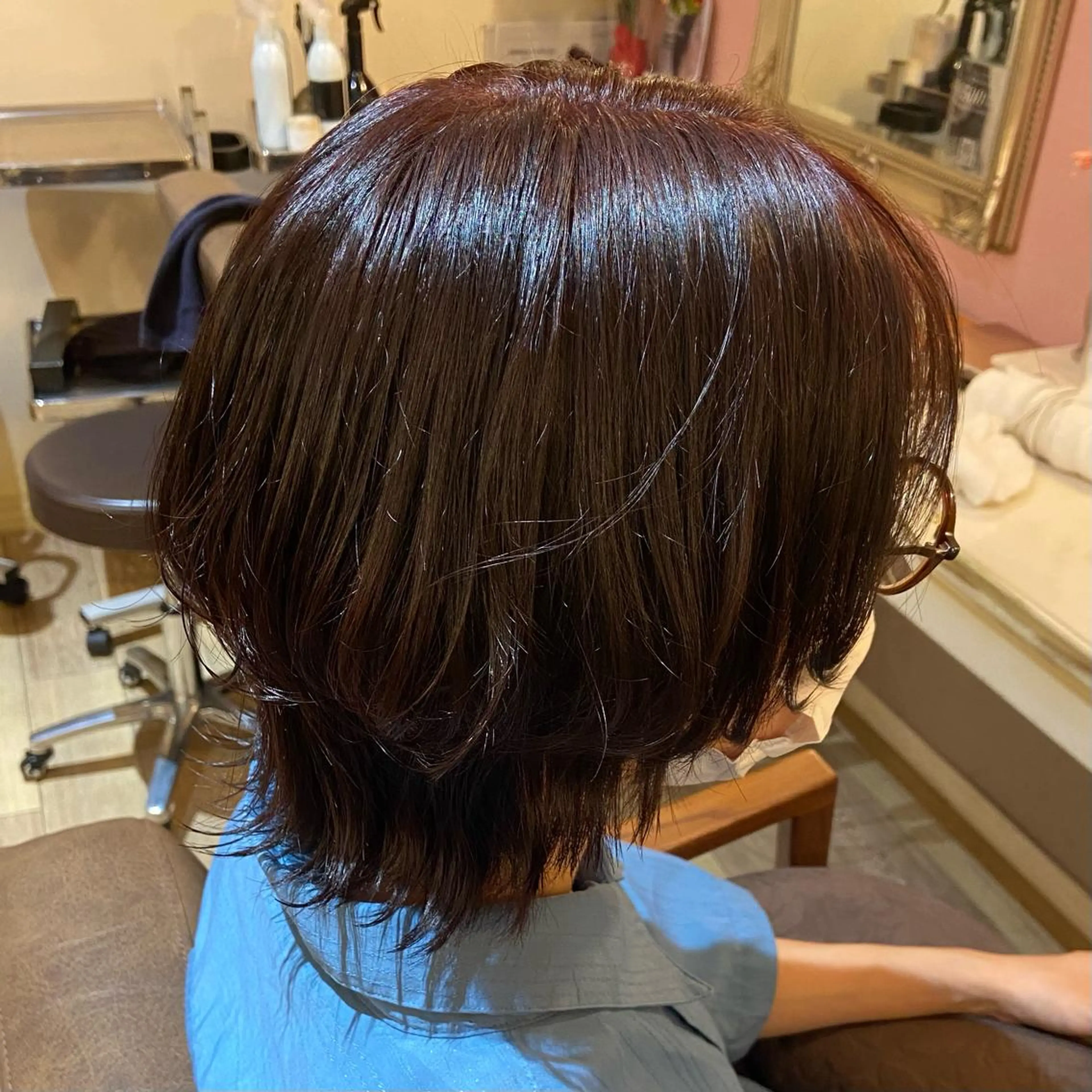 ショート カラー ヘアアレンジ ブラウンカラー ピンクカラー ピンクブラウン Plaatje所属・Plaatje💐 ゆずはのヘアスタイル