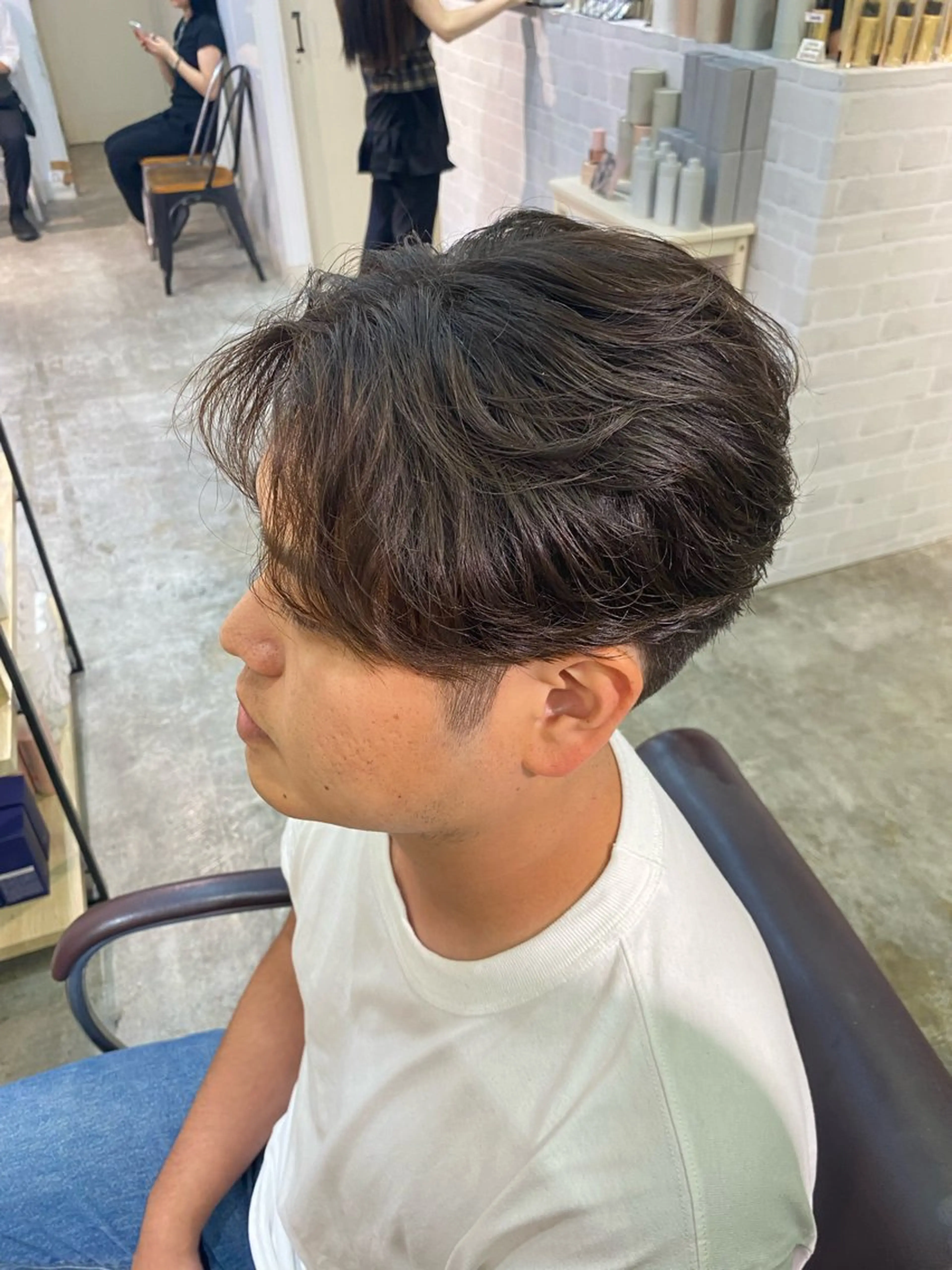 パーマ メンズ カット パーマ パーマ特化/フェザー パーマシャドウ/真生のヘアスタイル