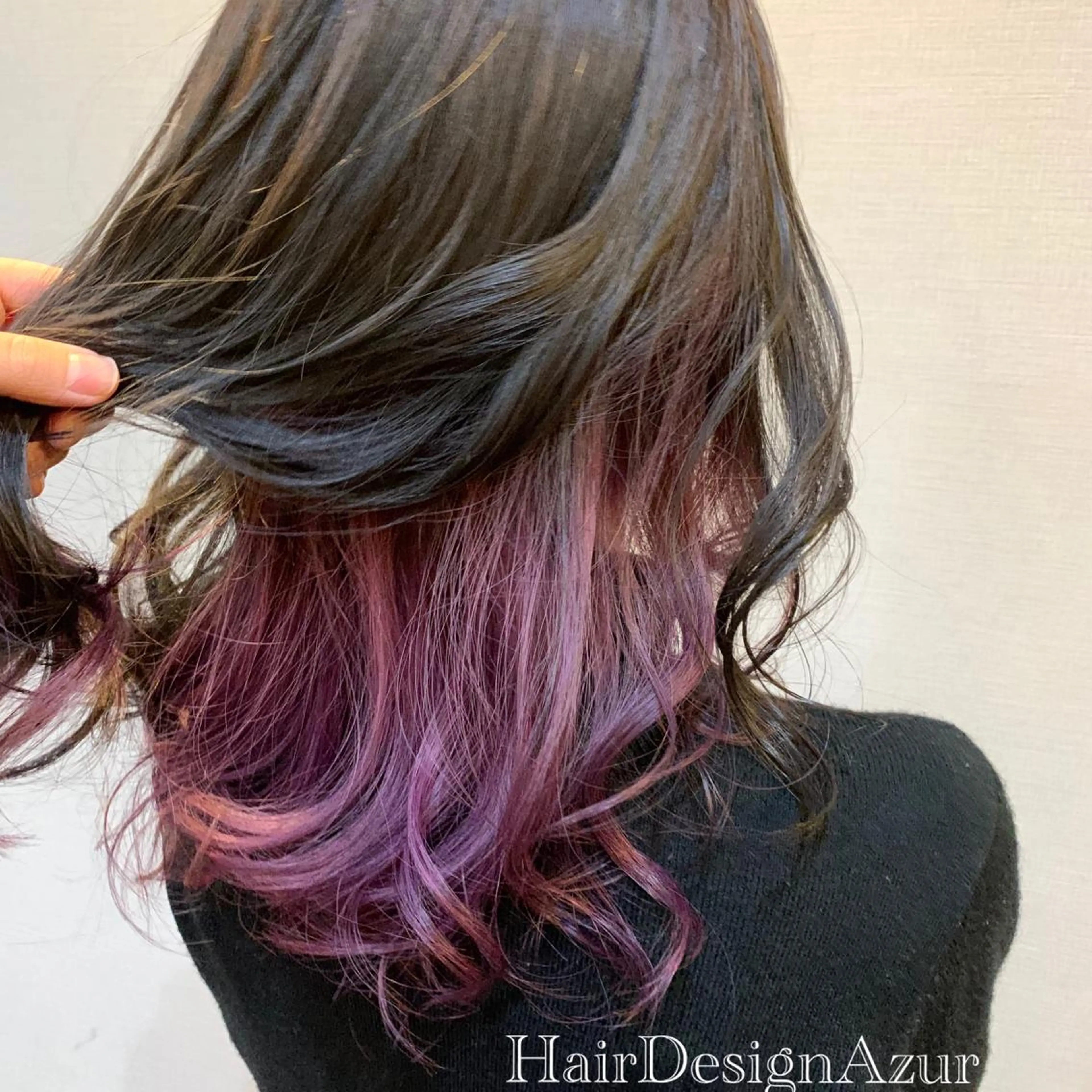 セミロング カラー HairDesign Azurのヘアスタイル