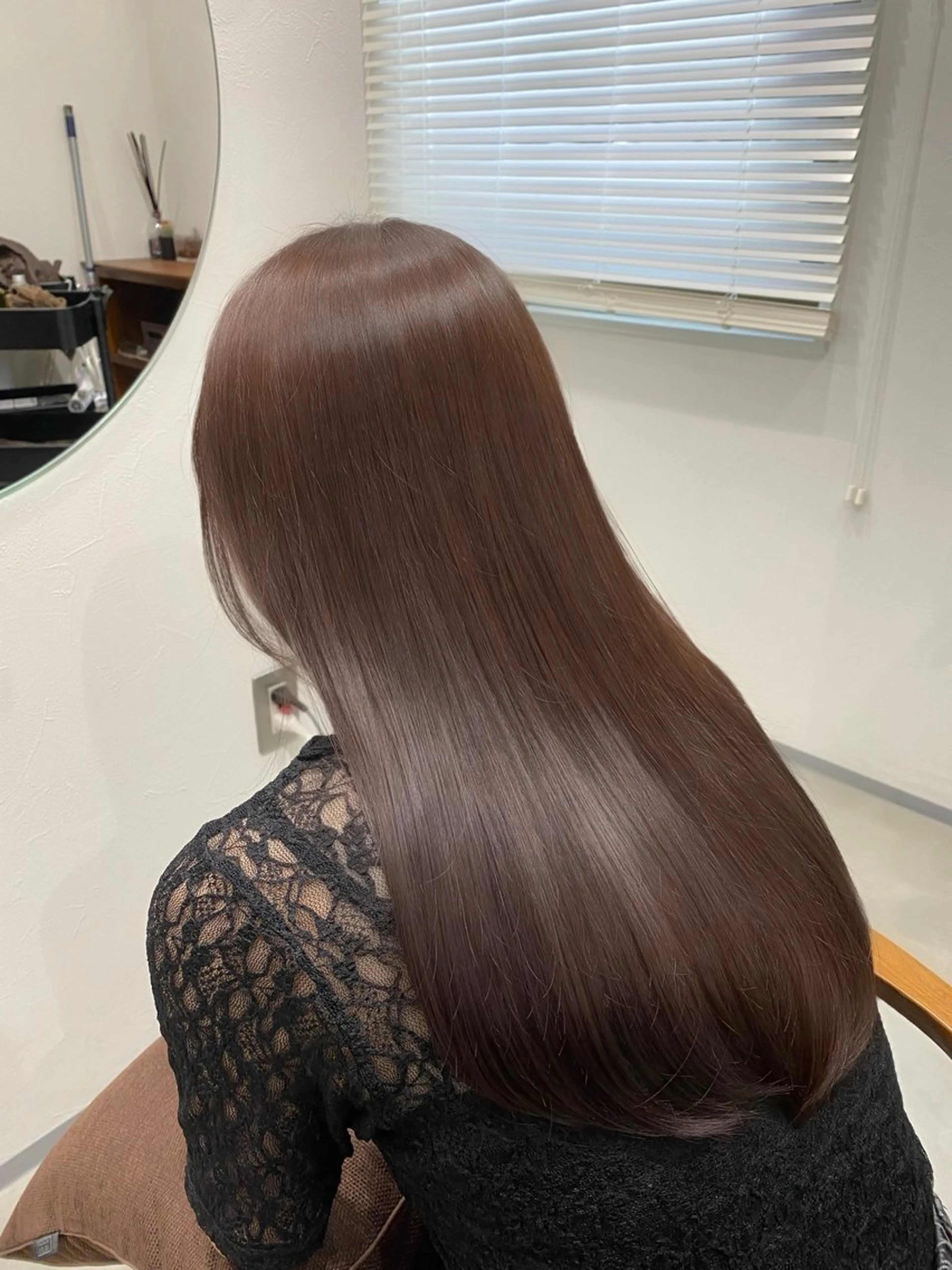 ロング カラー カット 縮毛矯正 トリートメント Aujuaソムリエ ❤️‍🔥今吉 晃太のヘアスタイル