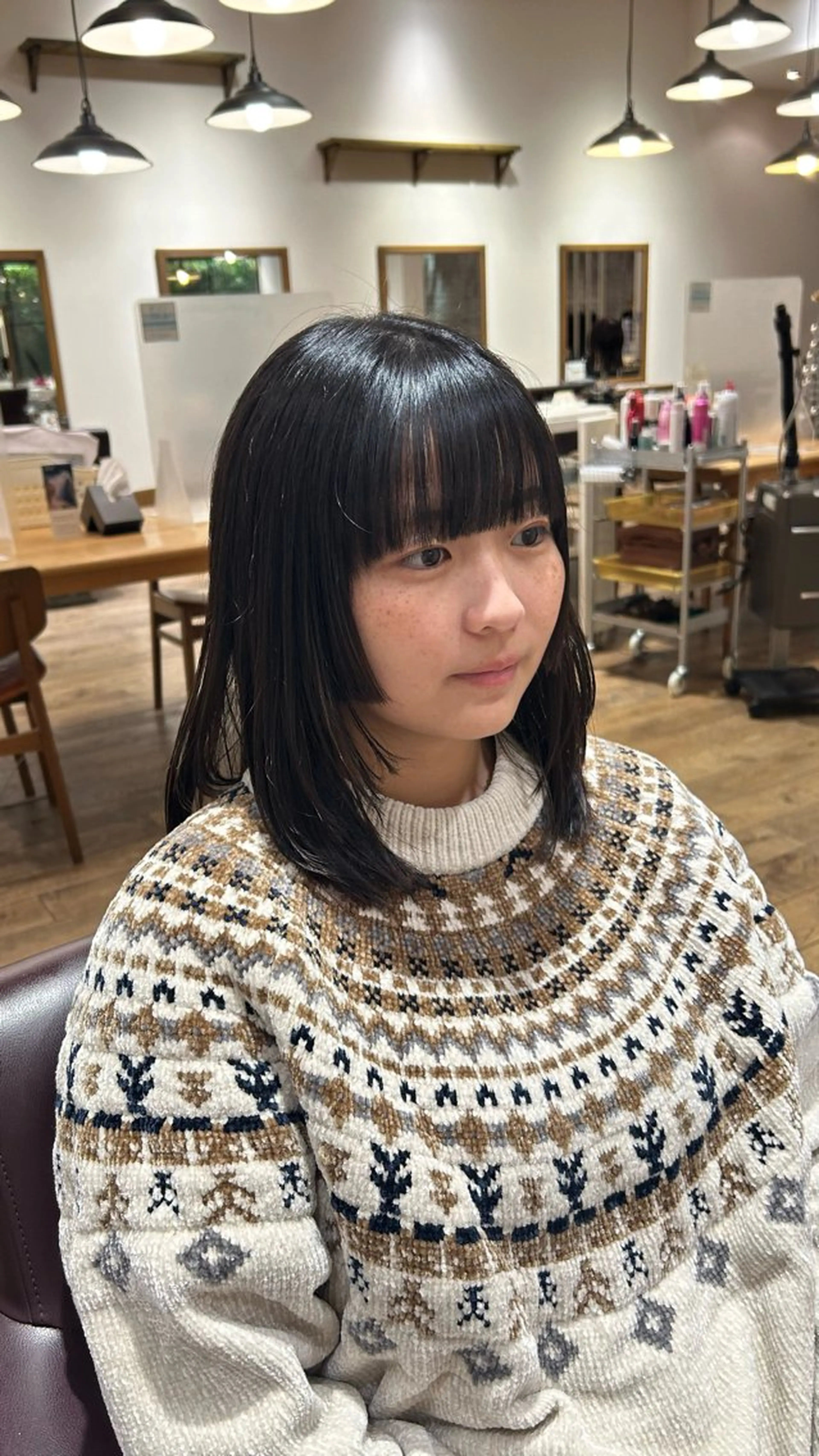 セミロング 池田 咲希のヘアスタイル