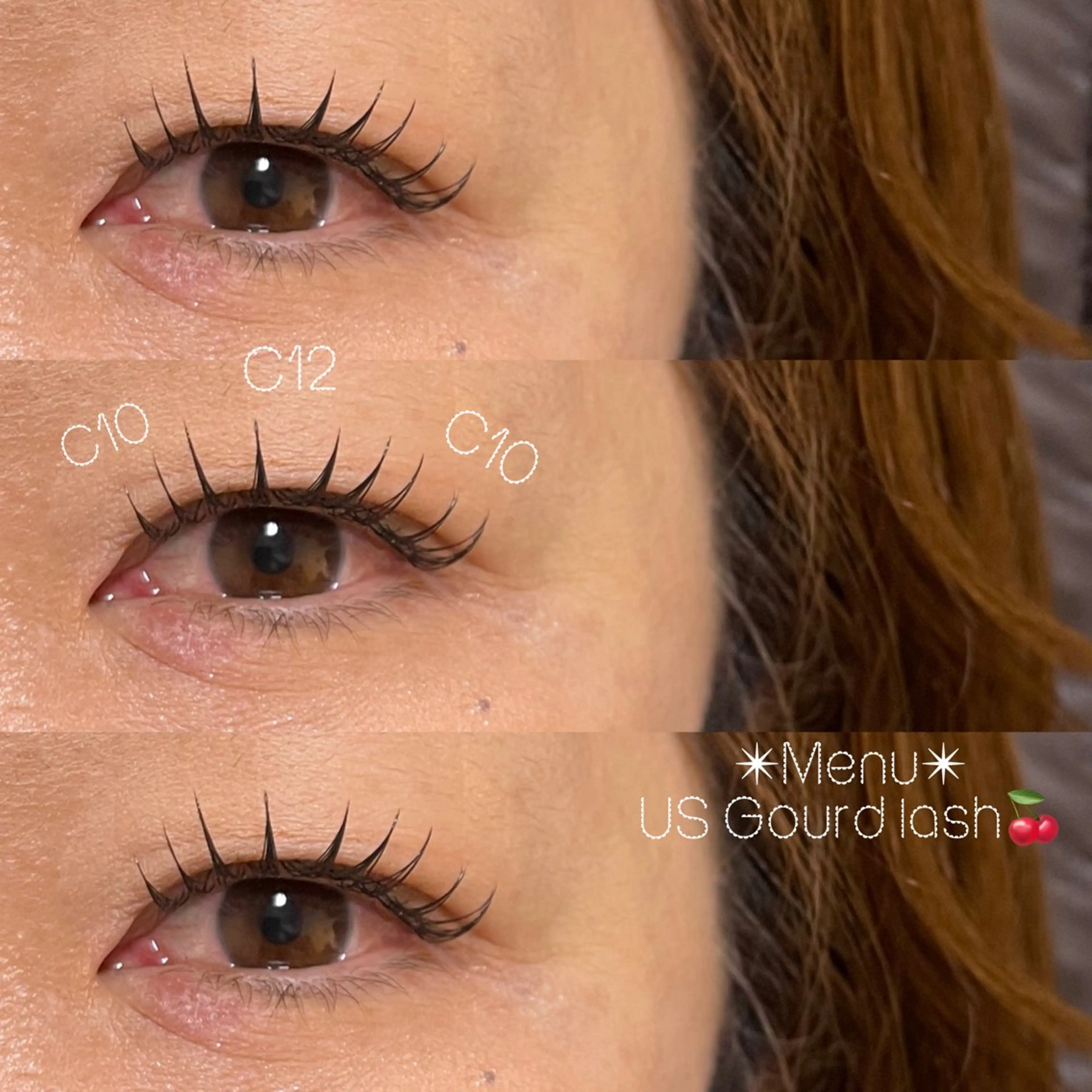 マツエク・マツパ 韓国風まつげ 🍒Rye🍒のマツエク・マツパデザイン