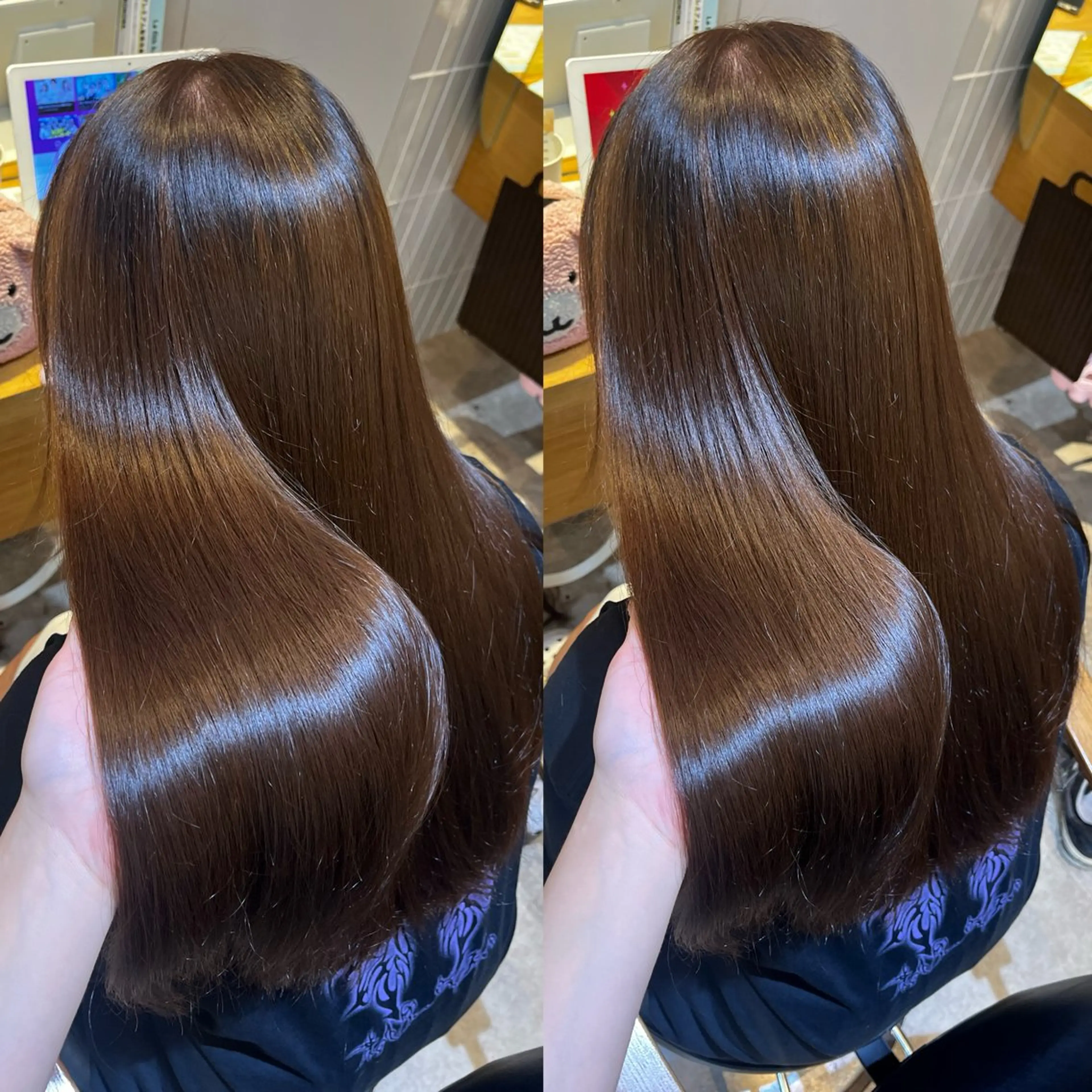 ロング カラー ヘアカラー トリートメント ラフィスヘアードープ所属・👑髪質改善wカラー /ハイトーン/アユカのヘアスタイル