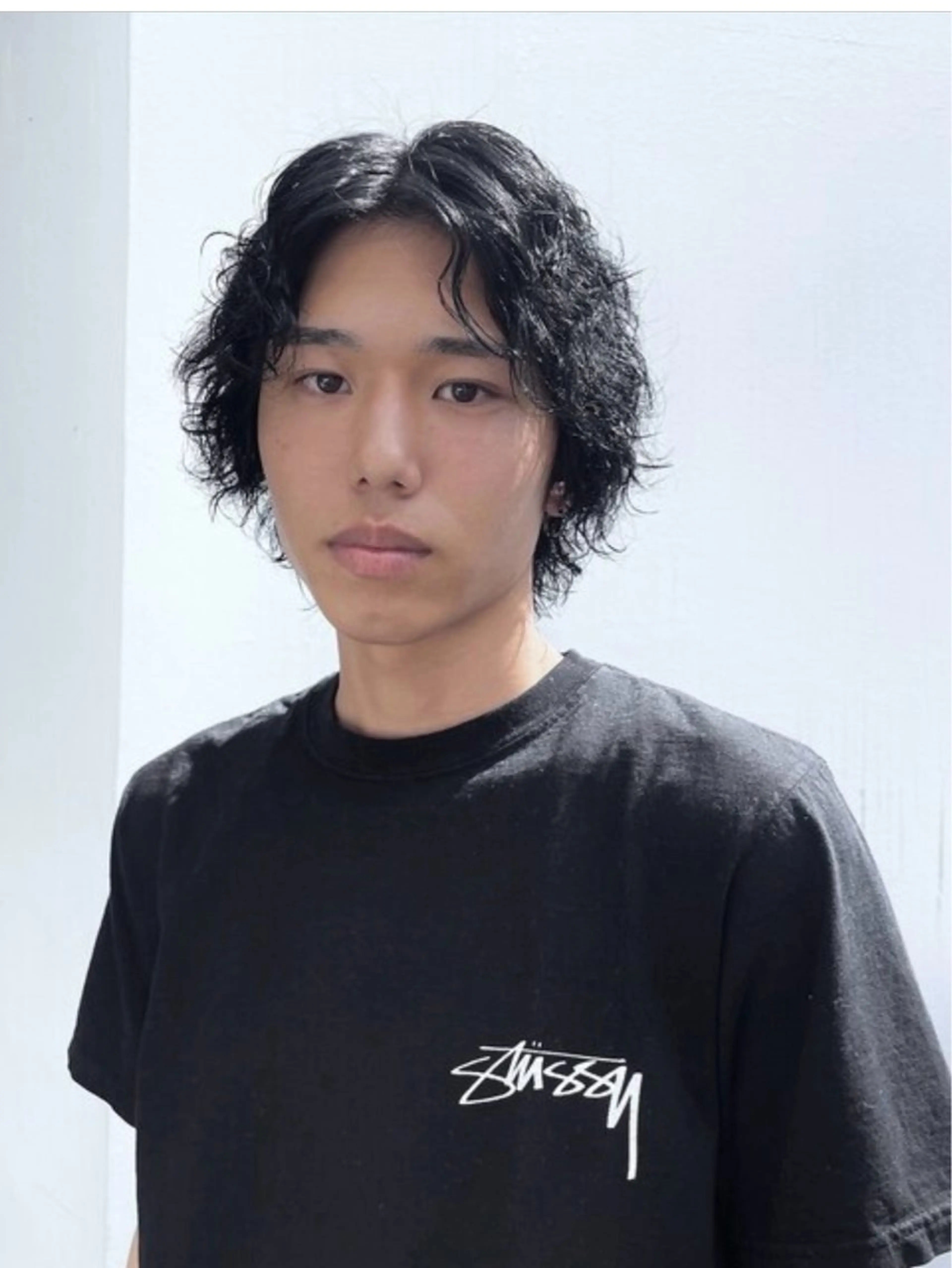 🔥【メンズ限定】完全無料 ツイストパーマモデル（センターパート/マッシュ）原宿の写真