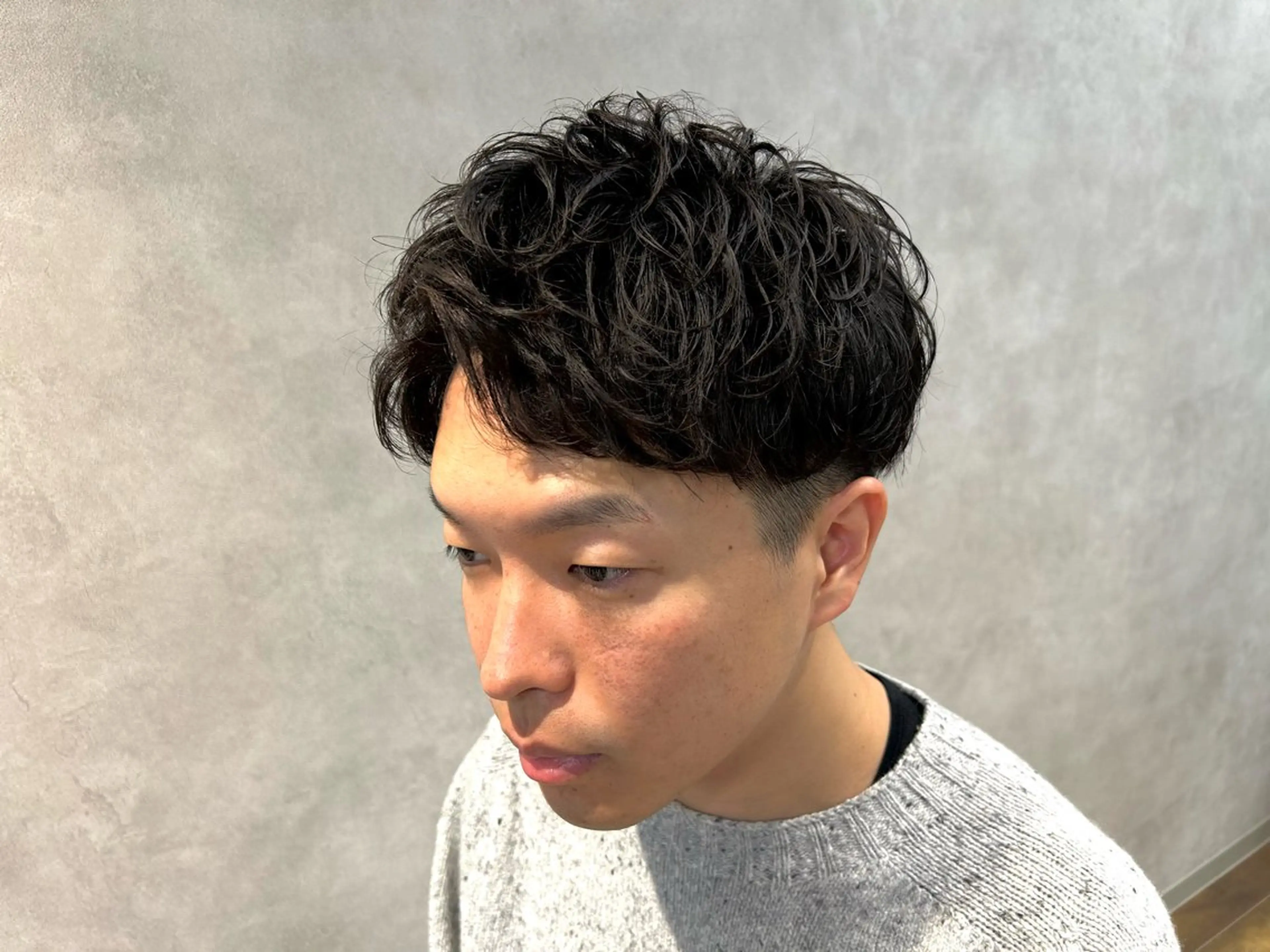 ショート パーマ メンズ アップバング ショートヘア カット パーマ トリートメント 🔥メンズ専門🔥 塩拓巳のヘアスタイル