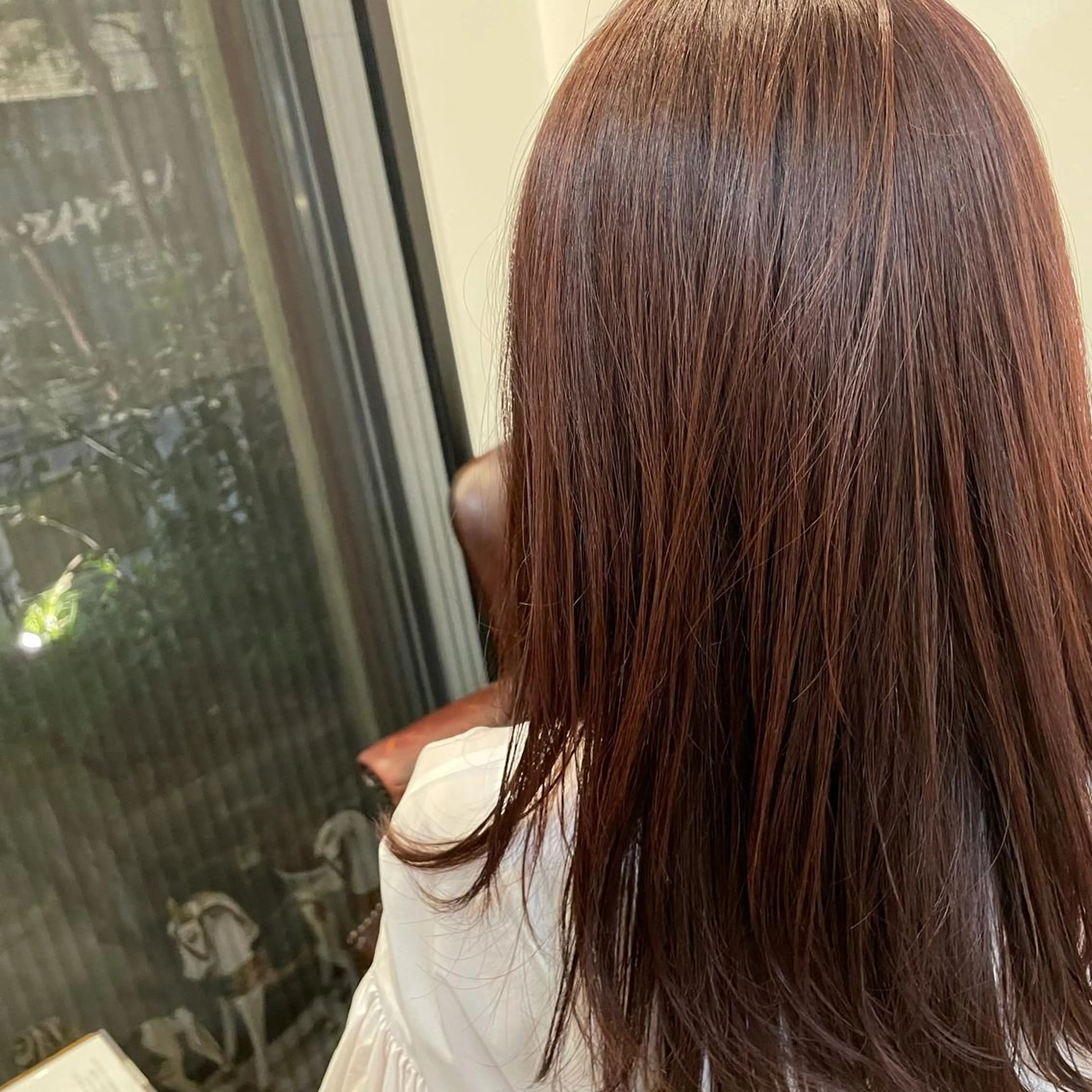 ミディアム カラー ピンクカラー 畠山 渚のヘアスタイル