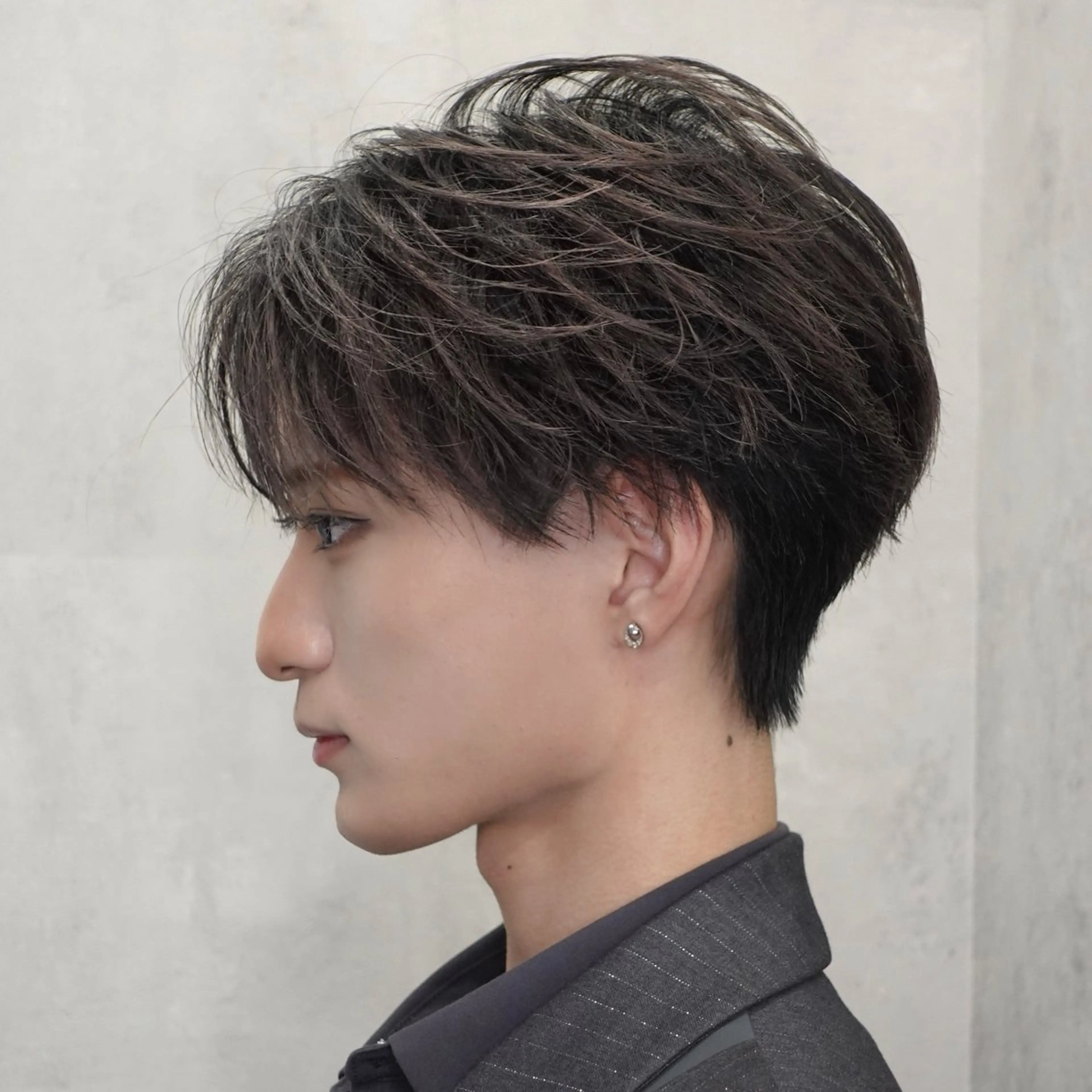 メンズ センターパート メンズ韓国風 LAVEL 渋谷店所属・ふーか/韓国メンズ /カットモデル募集のヘアスタイル