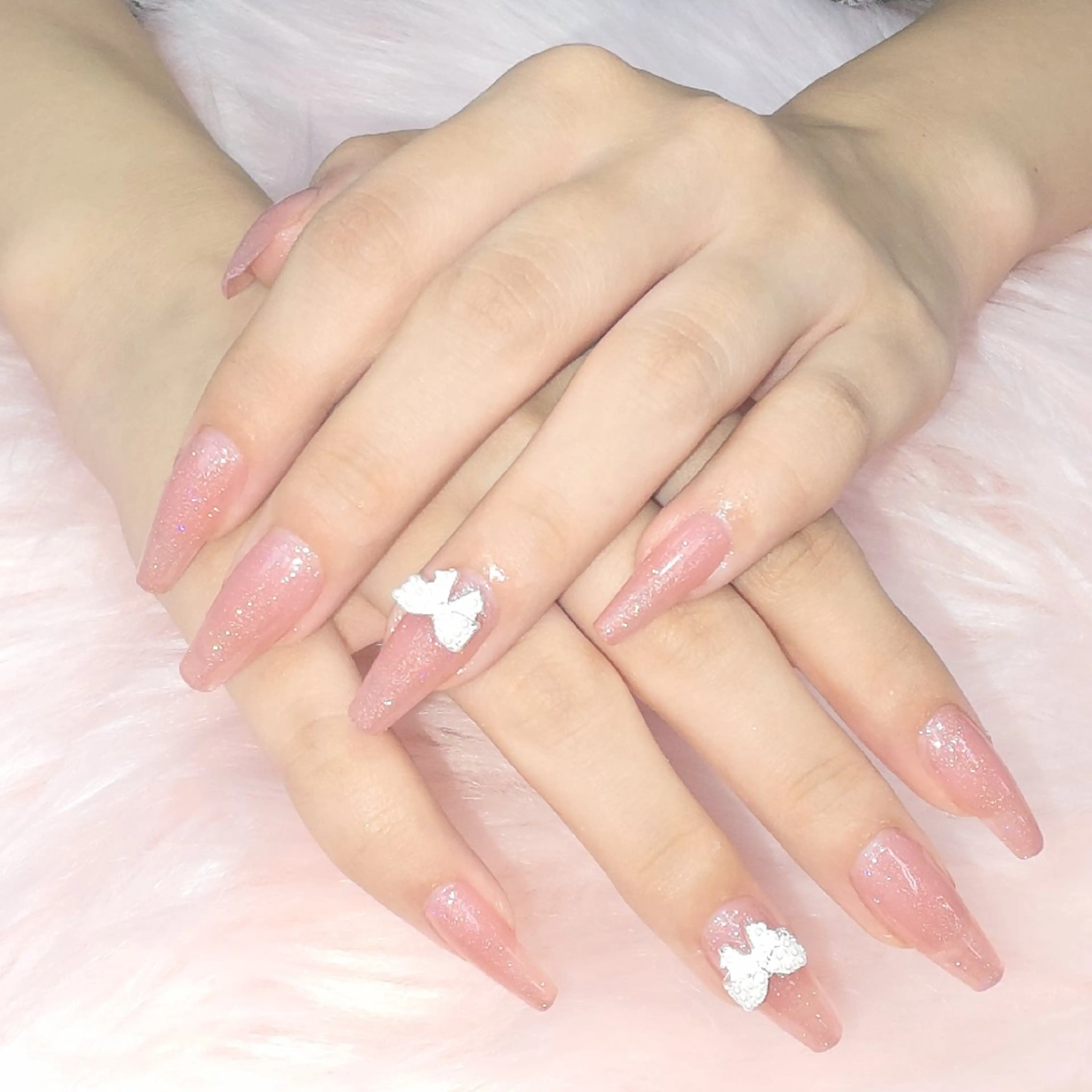 30日午前空き〇△オフ有💅スカルプ(チップ長さ出し10本)ワンカラー/フラシュネイル(マグネット／オーロラ➕¥500）の写真