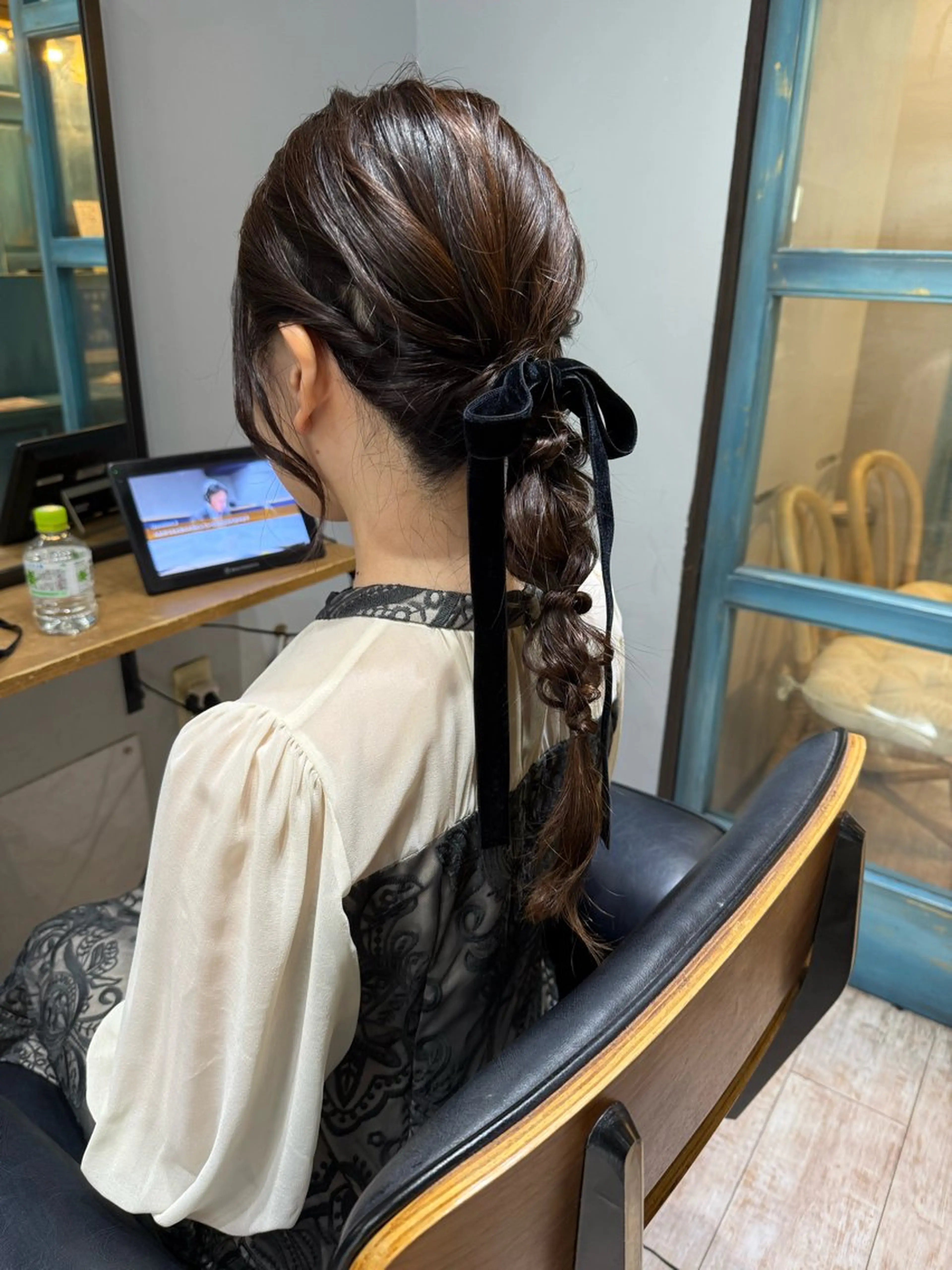 ロング ヘアアレンジ 玉ねぎヘアー 加藤 まりえのヘアスタイル