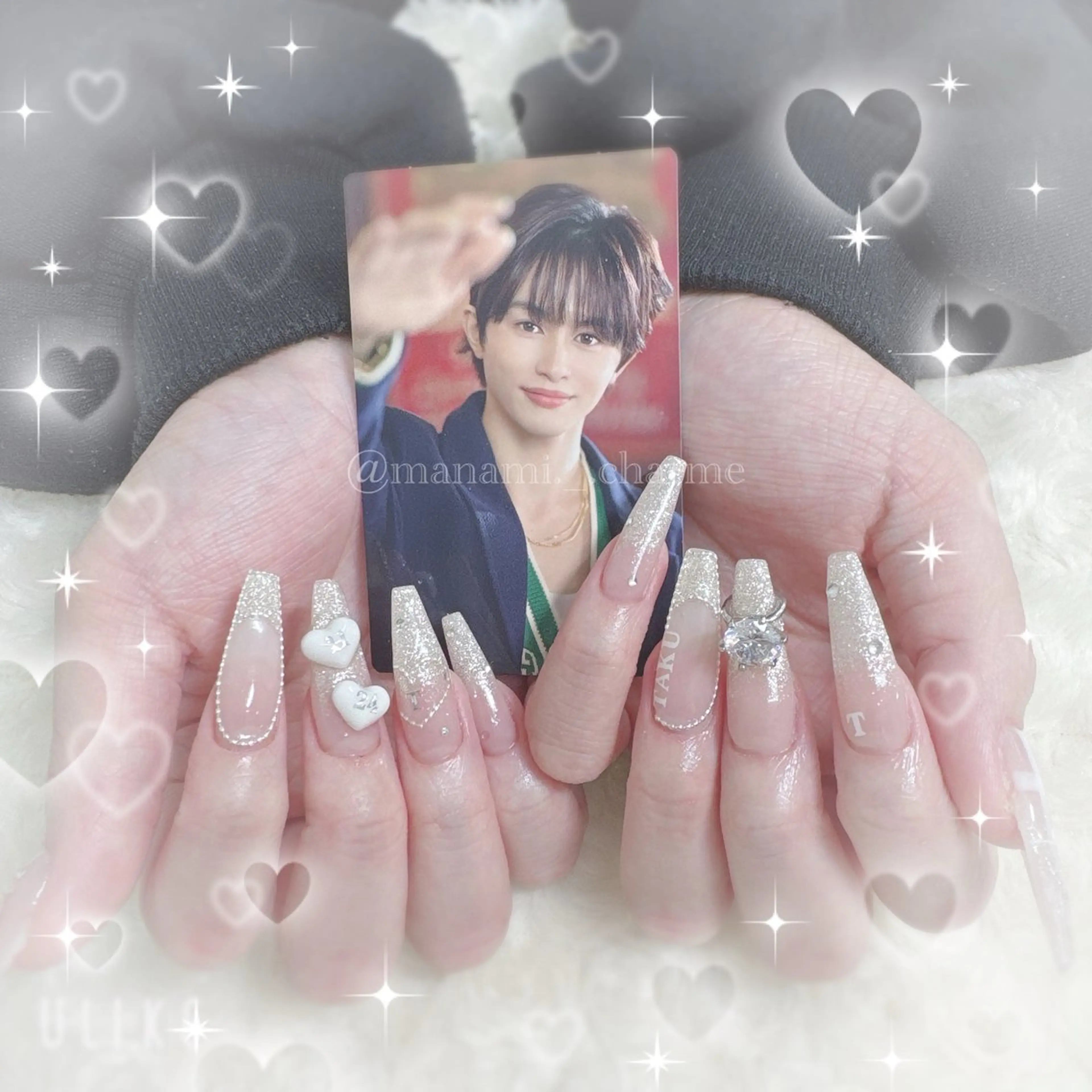 ネイル pourtoi 立川 manami⟡.·のネイルデザイン