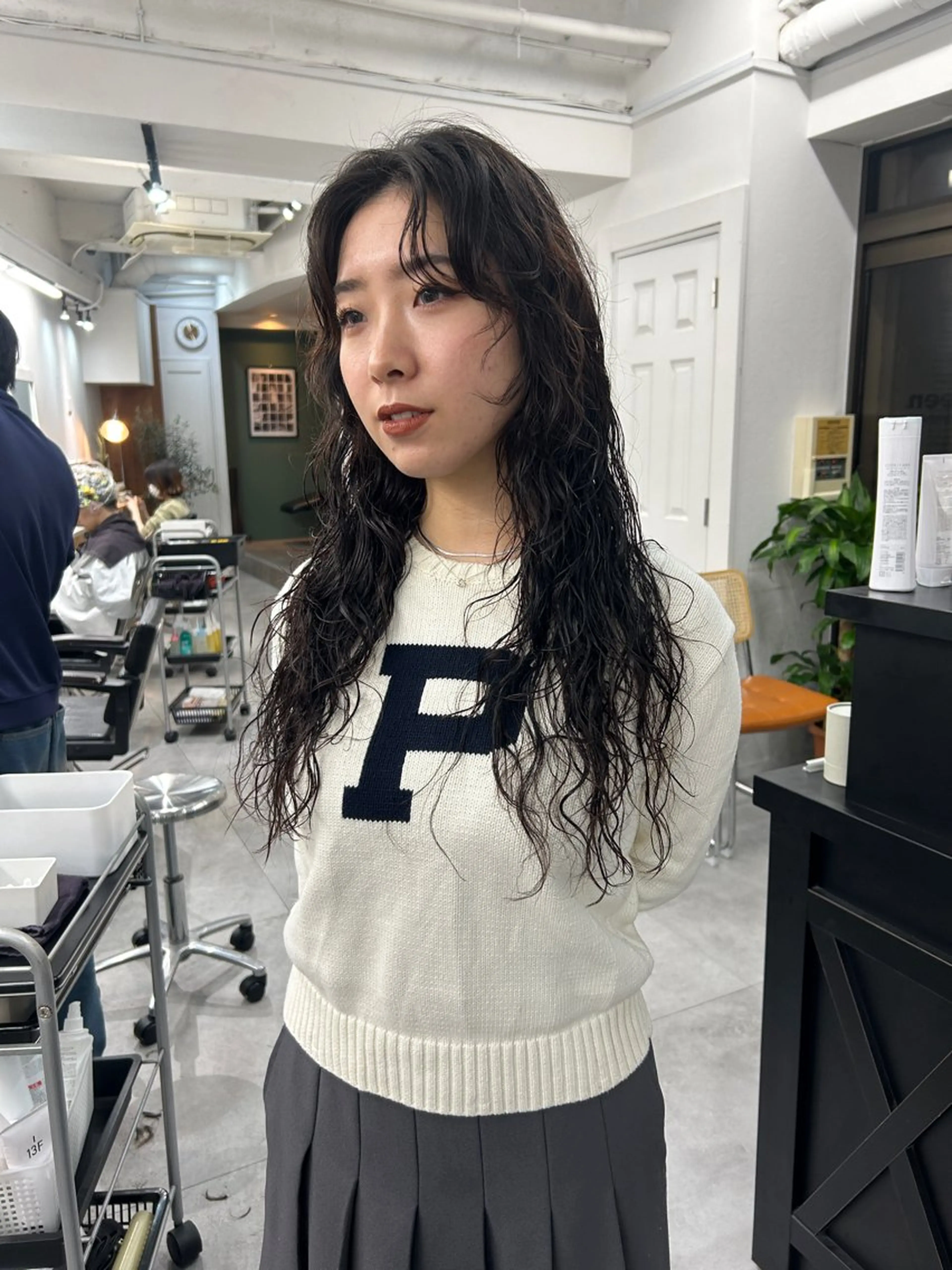 ロング パーマ カット パーマ トリートメント レイヤーボブ/ 艶カラー/サナ🌼のヘアスタイル