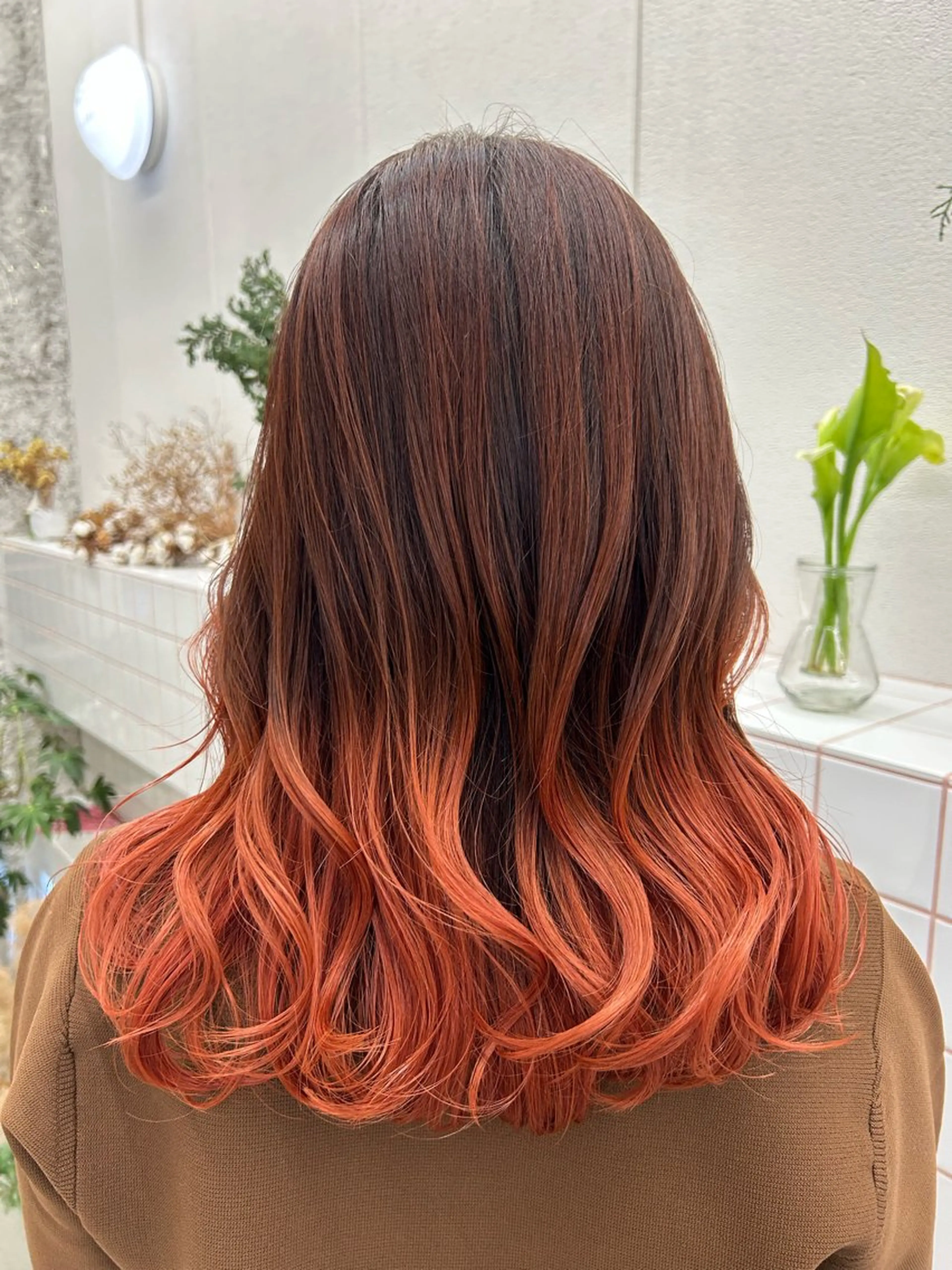 ロング カット ヘアカラー トリートメント 名古屋/伏見/花屋 併設/不破新のヘアスタイル