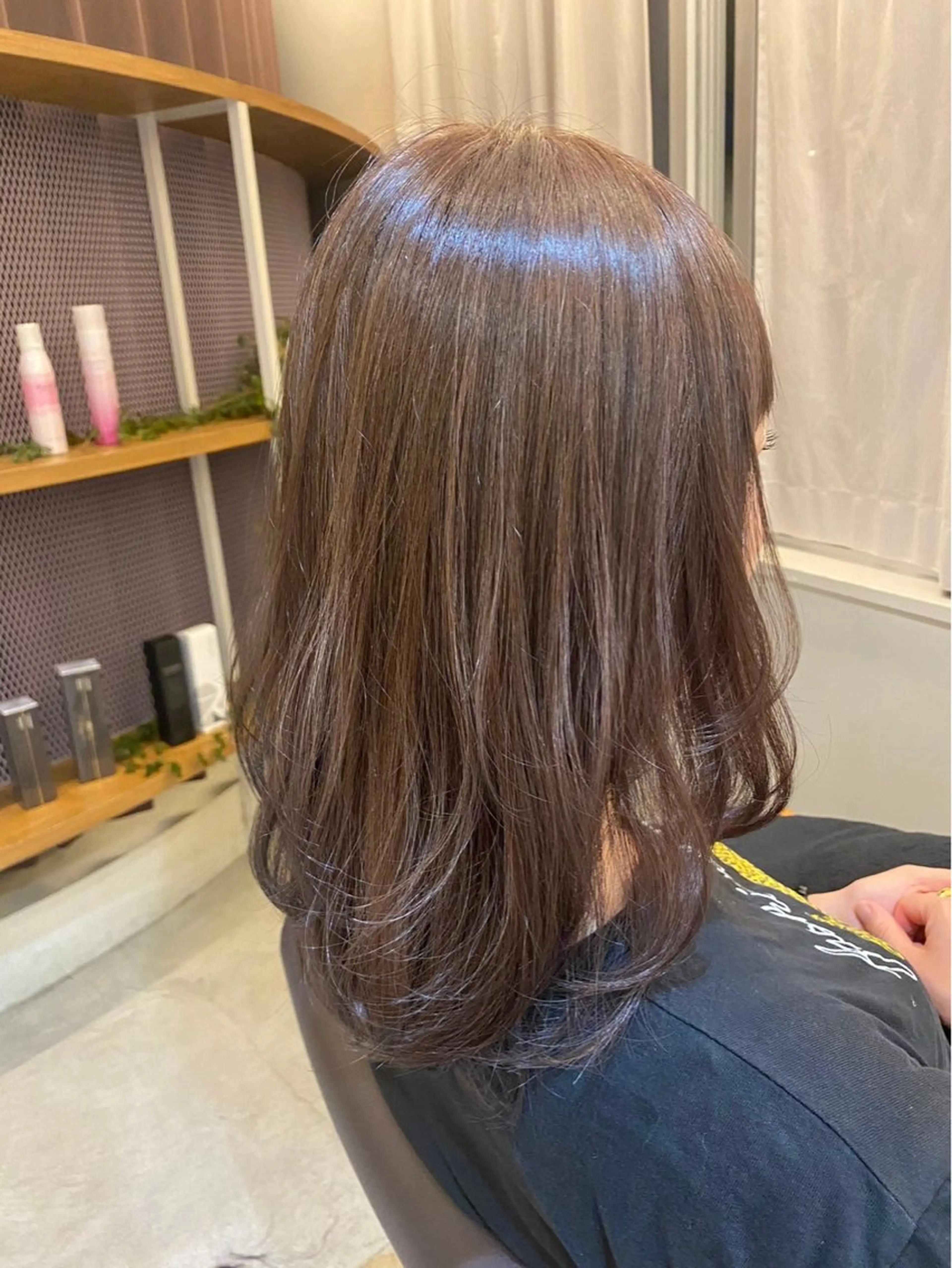 セミロング ヘアカラー トリートメント 美髪✨艶髪✨髪質改善 カラー特化❕亀島のヘアスタイル