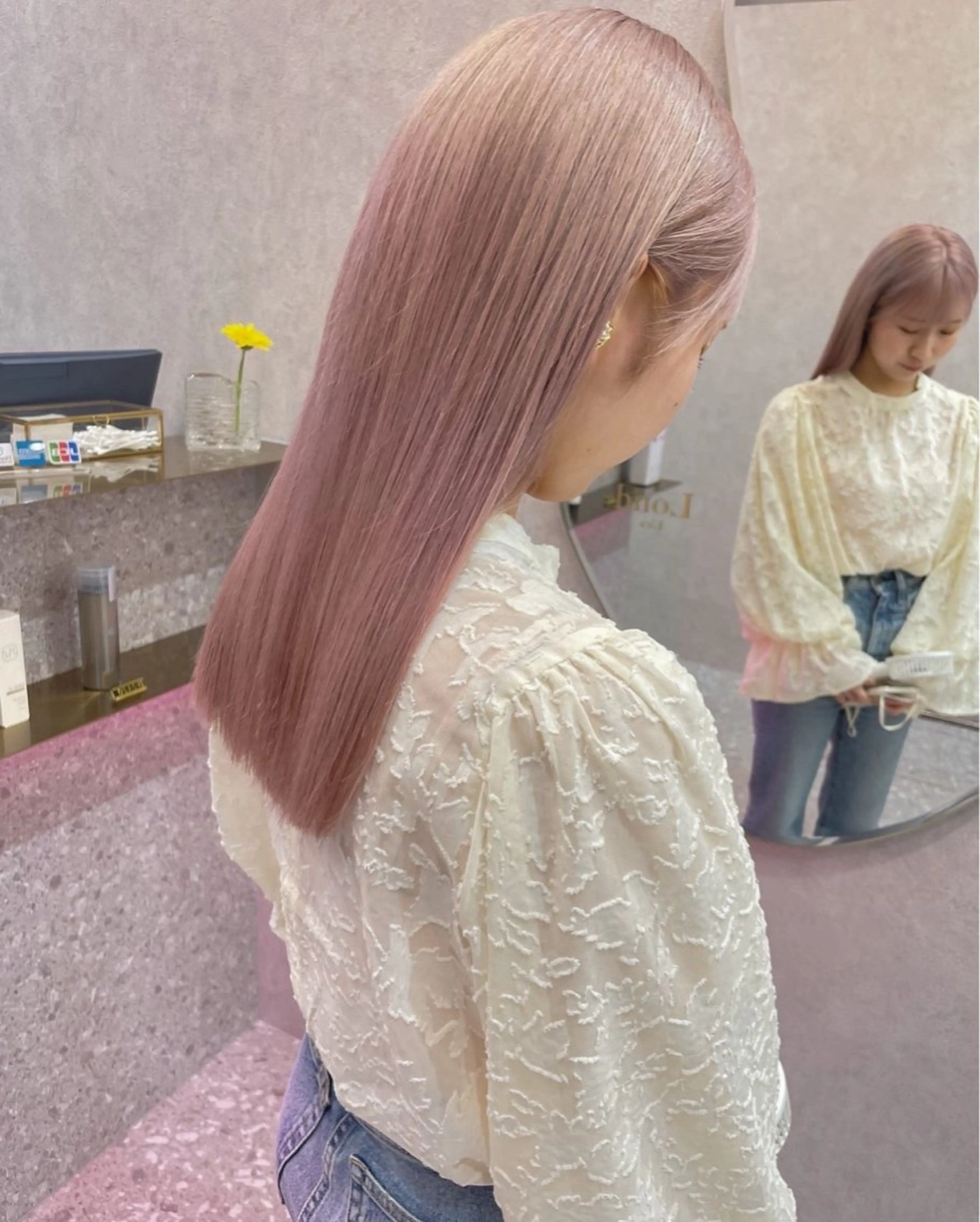 ロング カラー カット ヘアカラー トリートメント 髪質改善/ボブ/ ハイトーン❣️yuiのヘアスタイル