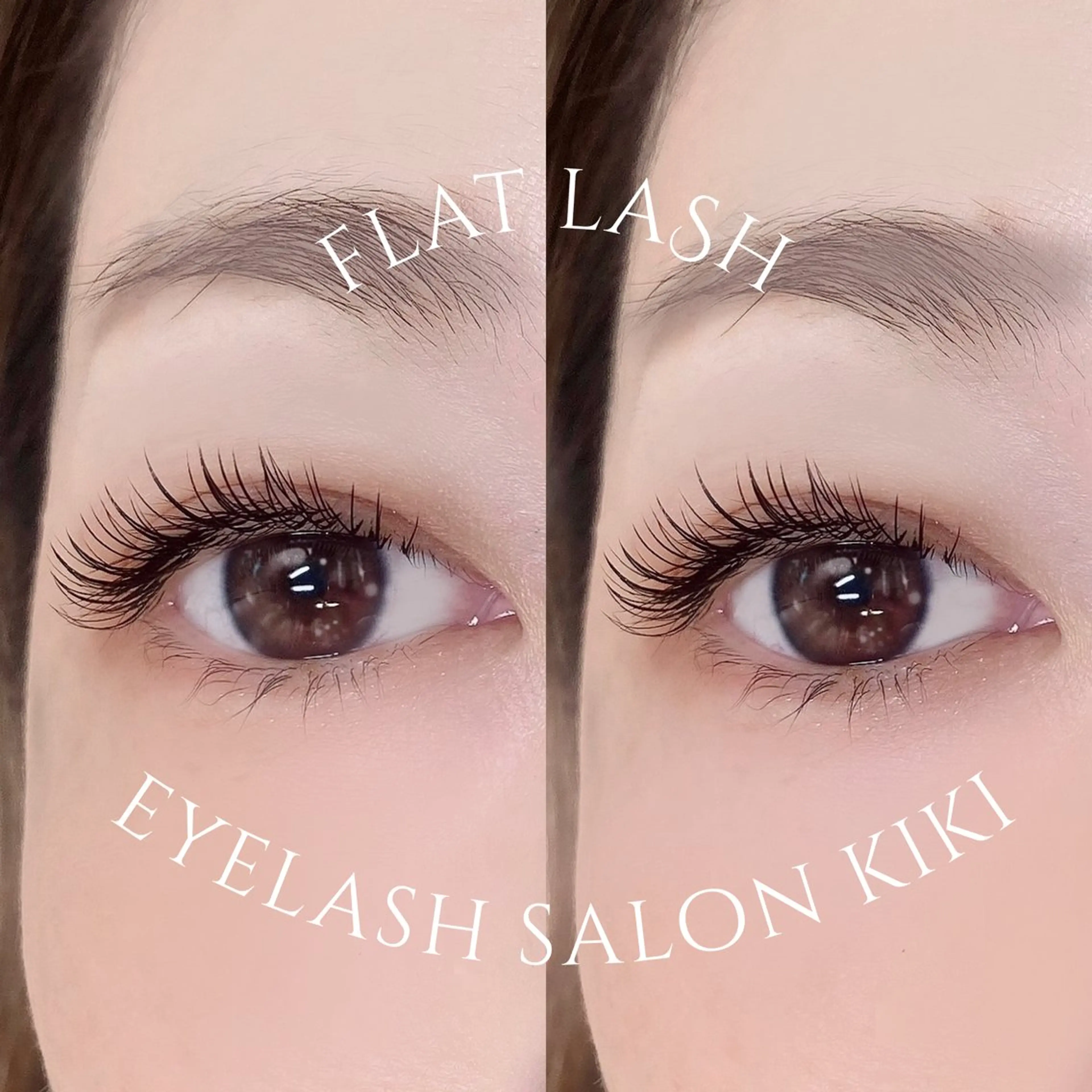 マツエク・マツパ 付け放題 フラットラッシュ マツエク eyelash  salon kiki所属・玉造駅すぐ⌇kiki eyelashのマツエク・マツパデザイン