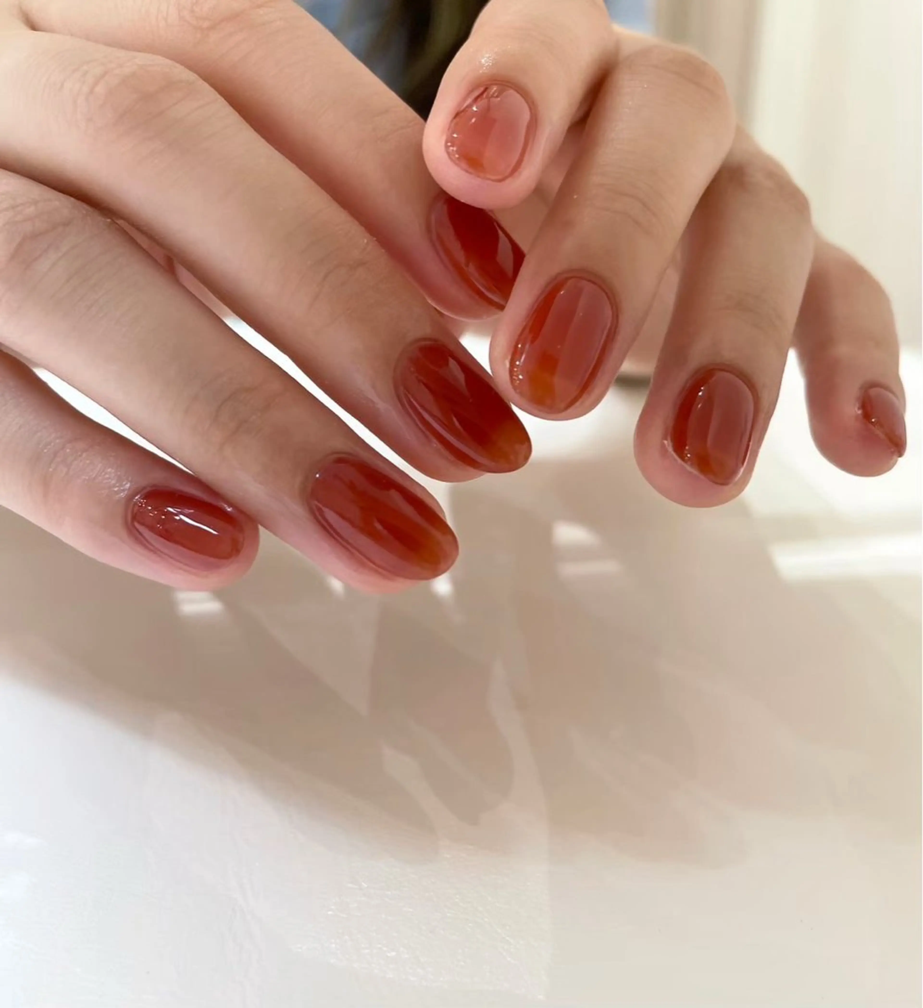 ネイル ジェルネイル ワンカラーネイル RomanticColor所属・romantic colorのネイルデザイン