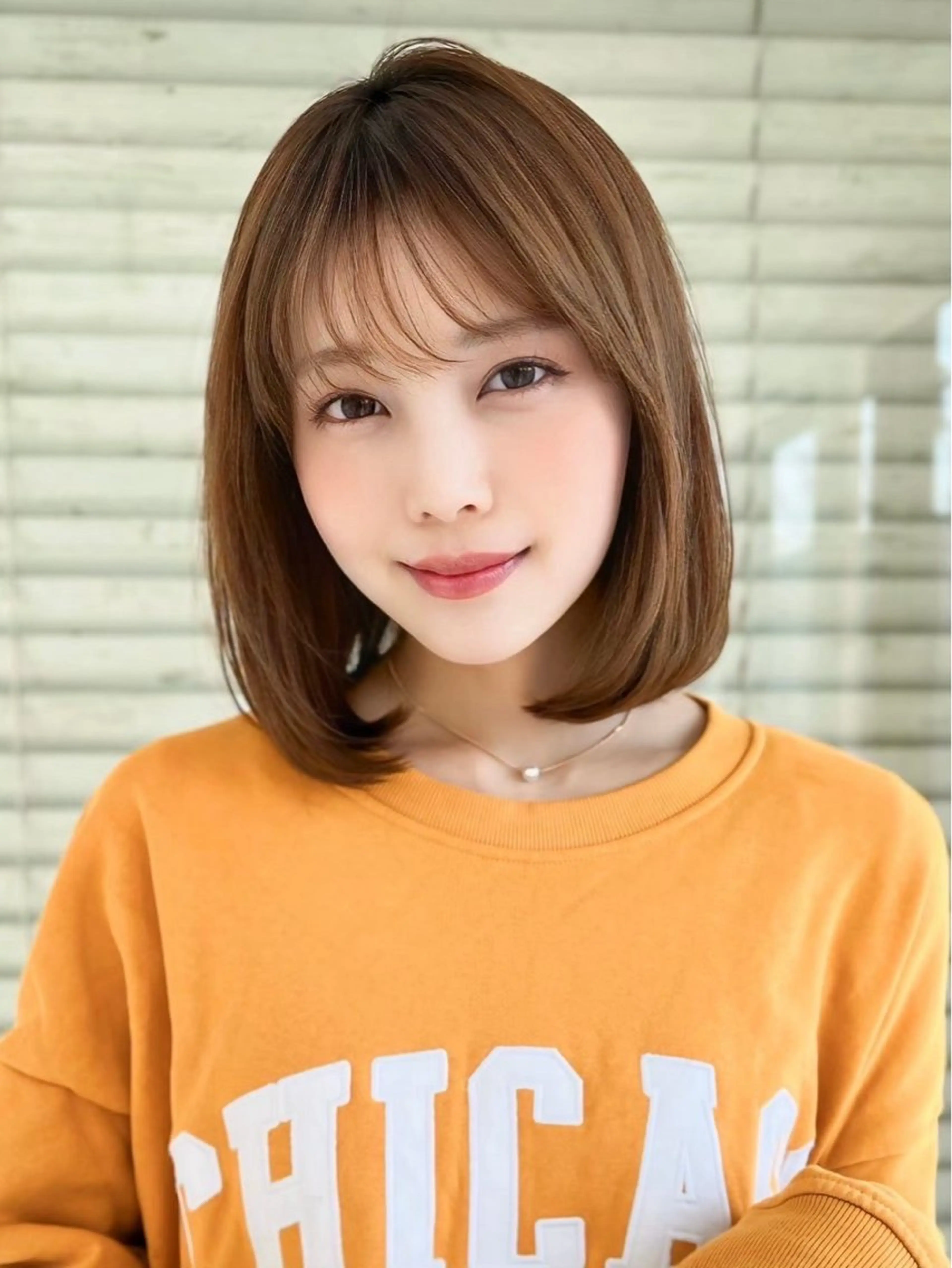 ミディアム Agu hair lang屋島店所属・白井 音羽のヘアスタイル