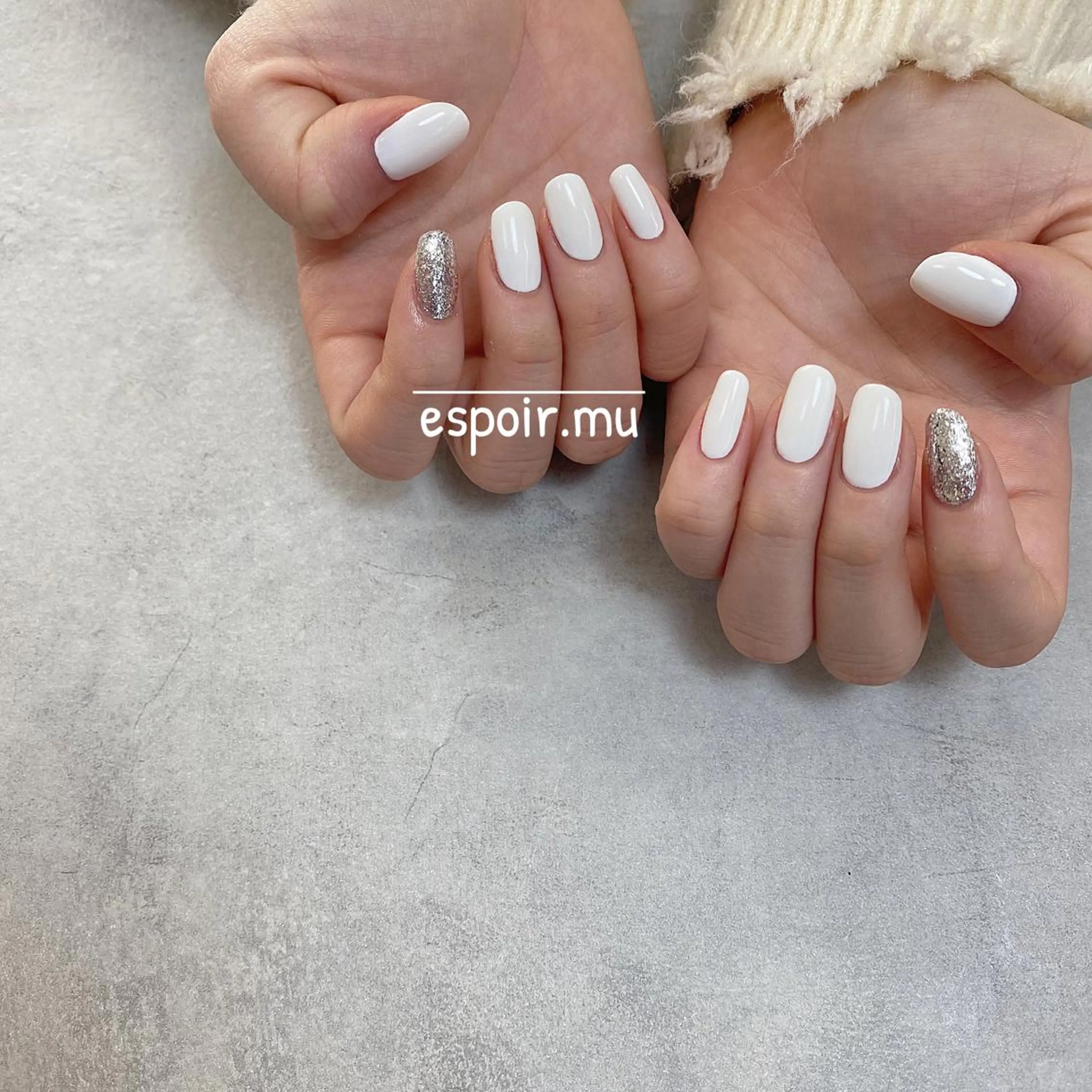 セミロング ネイル espoir. muのネイルデザイン