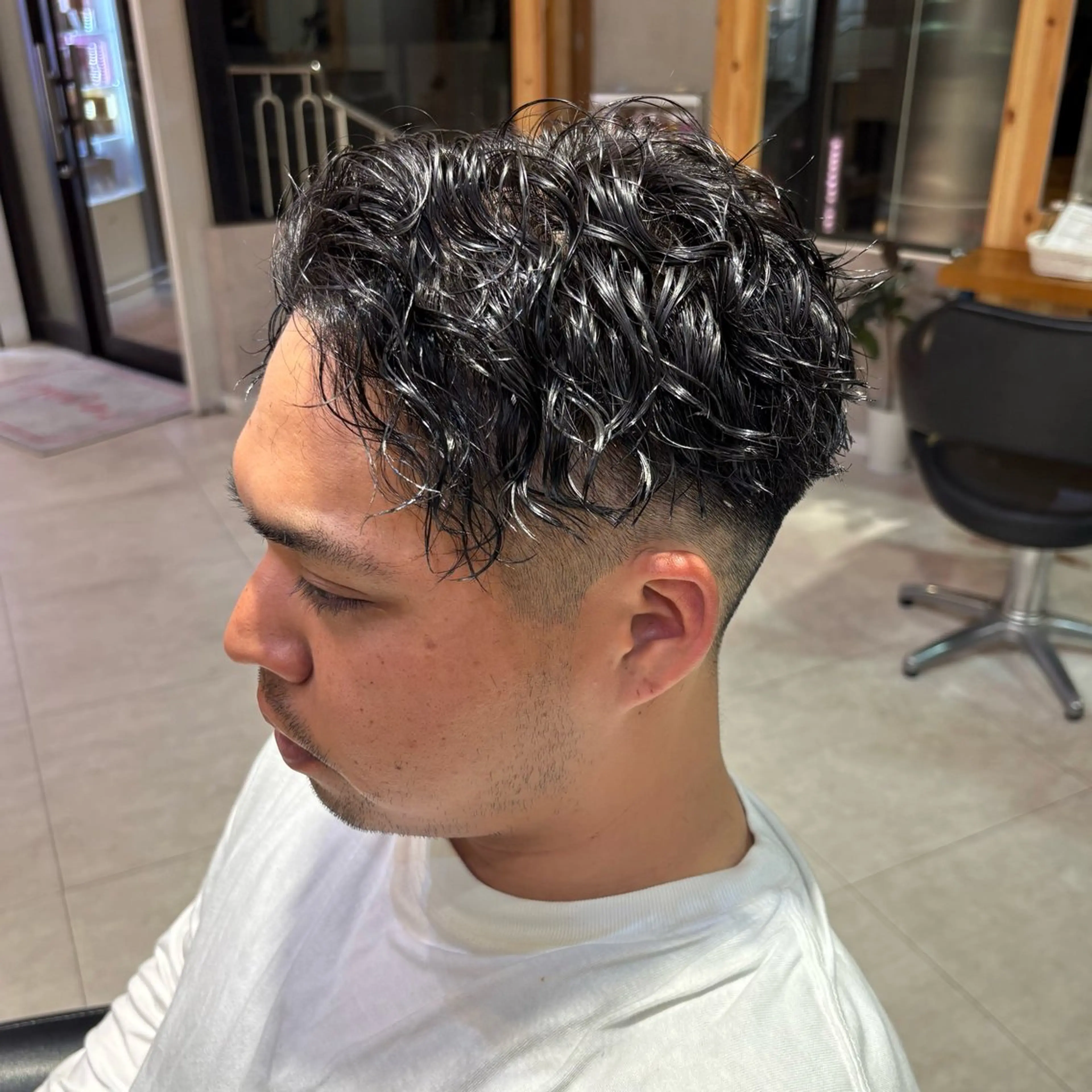 メンズ カット パーマ KUMA/インナー /メンズパーマのヘアスタイル