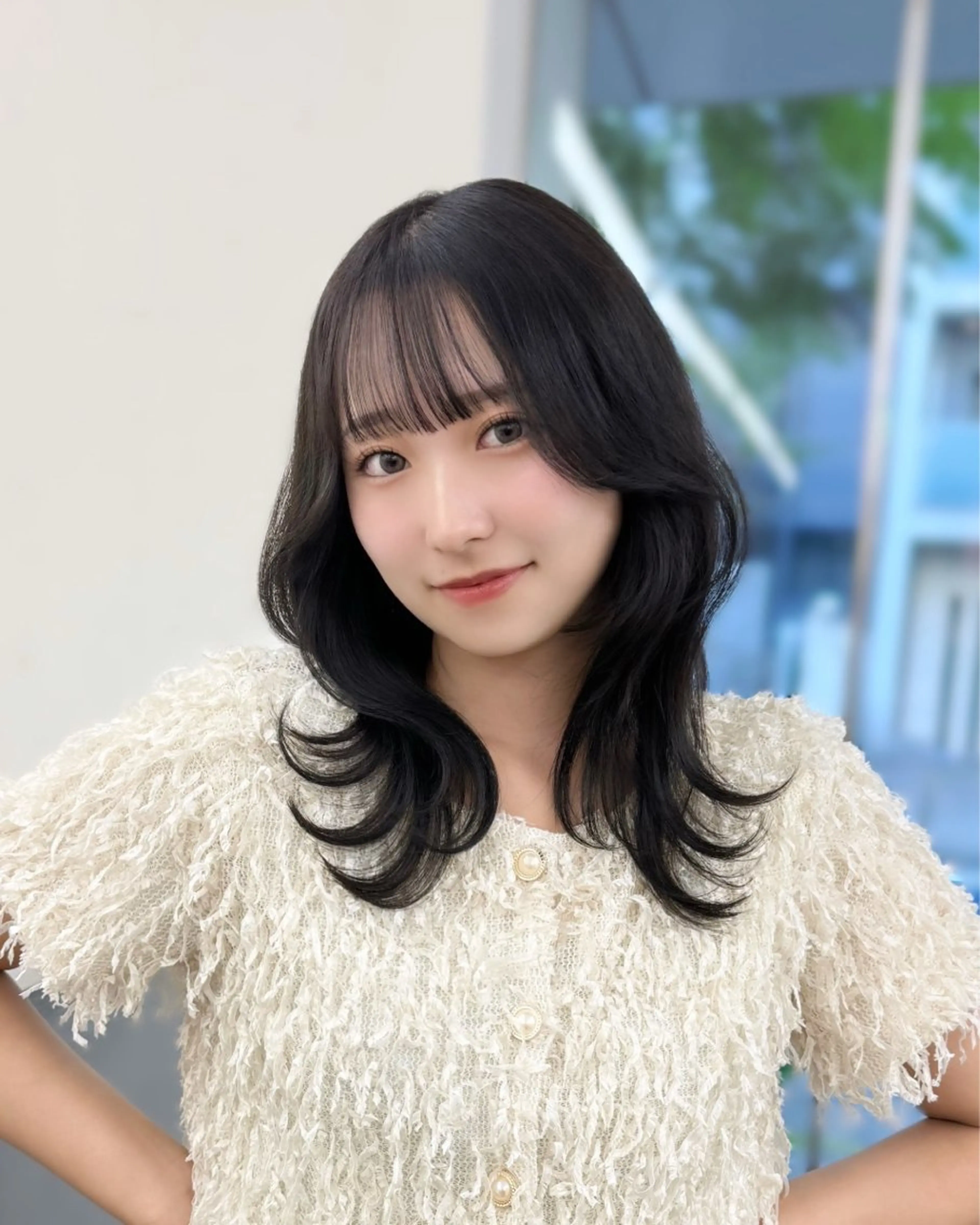 ミディアム カラー カット ヘアカラー トリートメント 🦋韓国系指名No1 店長/圓山 祐也🦋のヘアスタイル