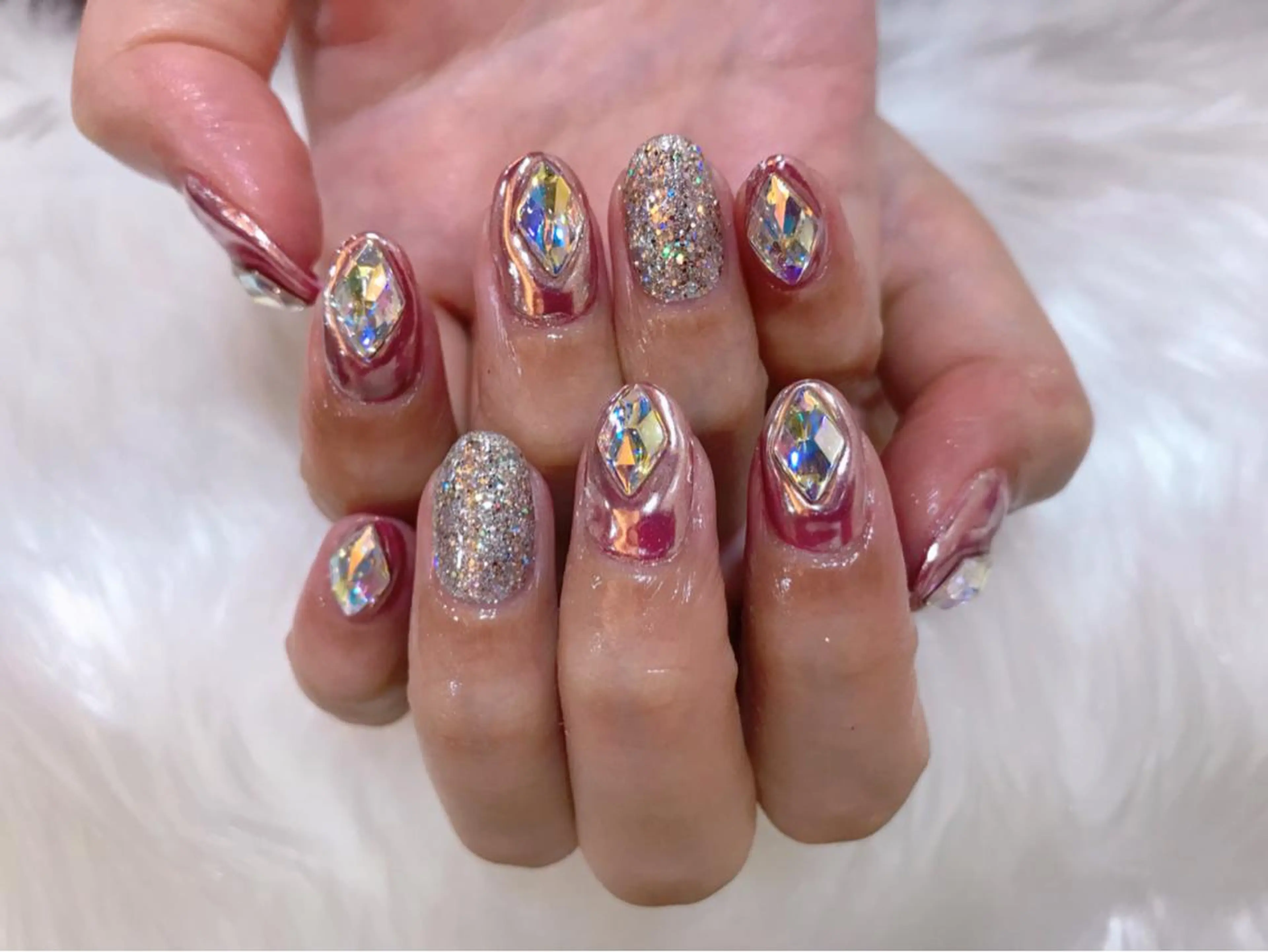 ネイル ミラーネイル nailsalon colon所属・nailartist lisaのネイルデザイン