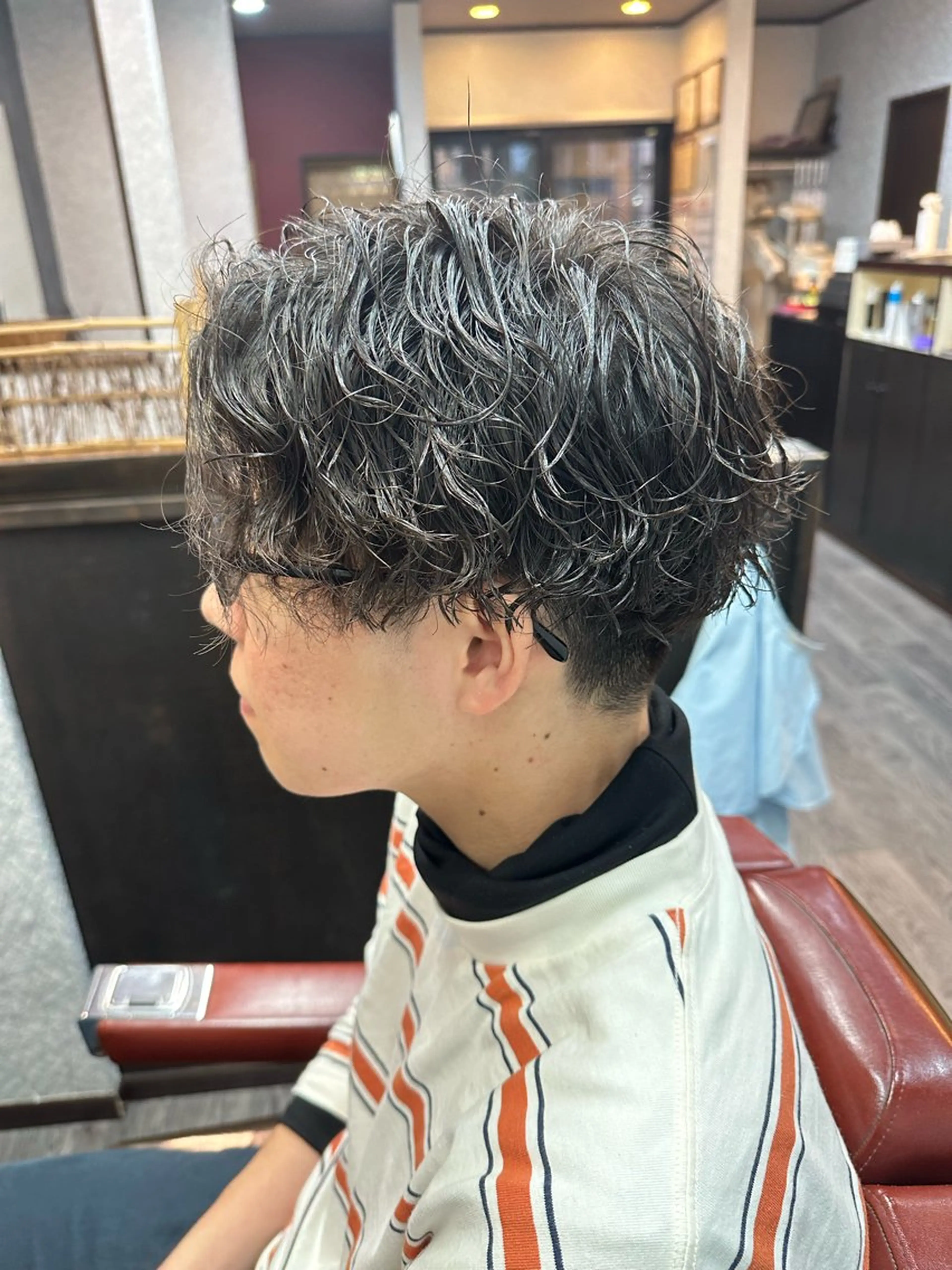 ショート パーマ 田島 颯人のヘアスタイル