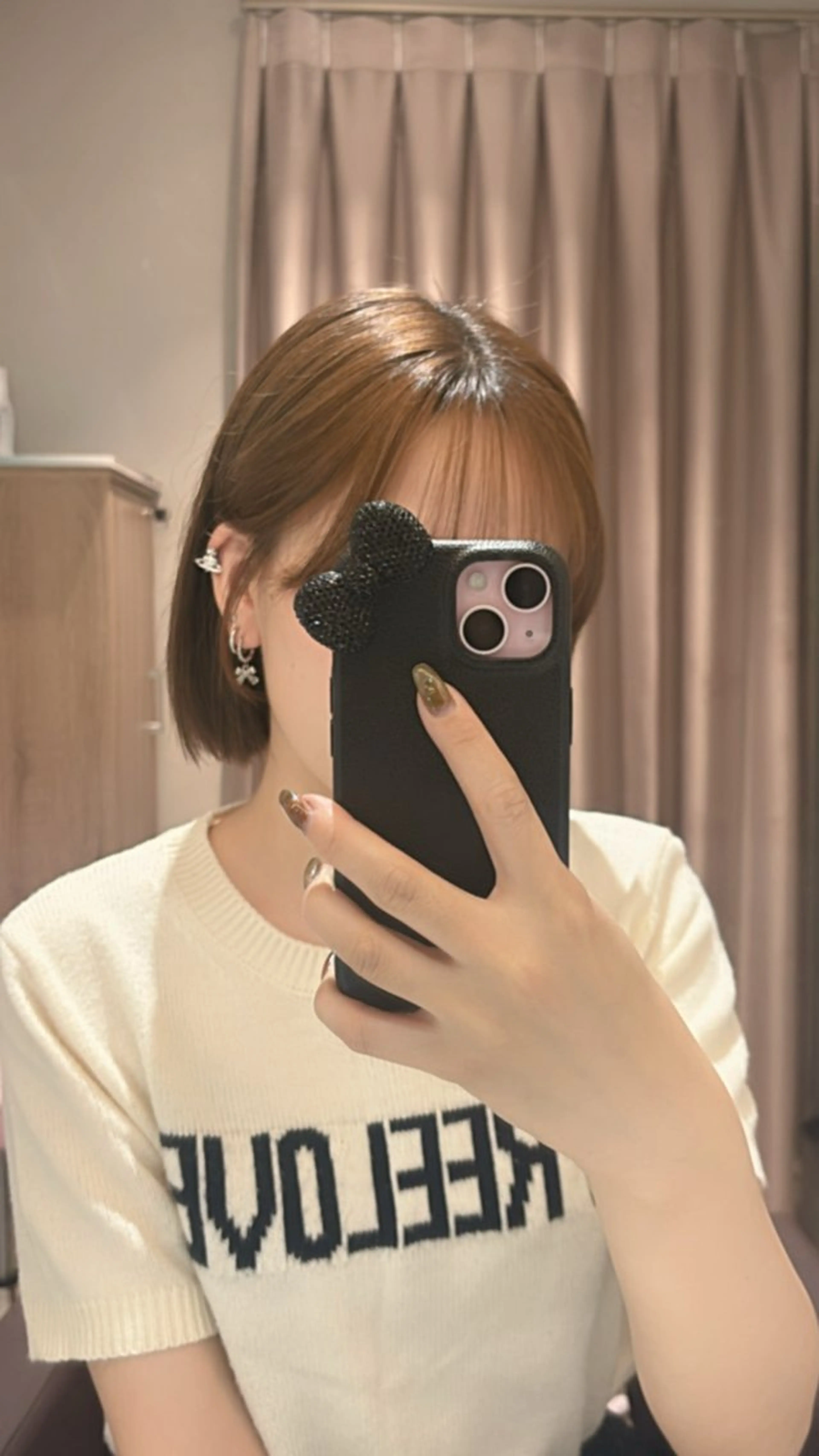 ショート カラー トリートメント 髪質改善カラー ブラウン🤎YUMEのヘアスタイル