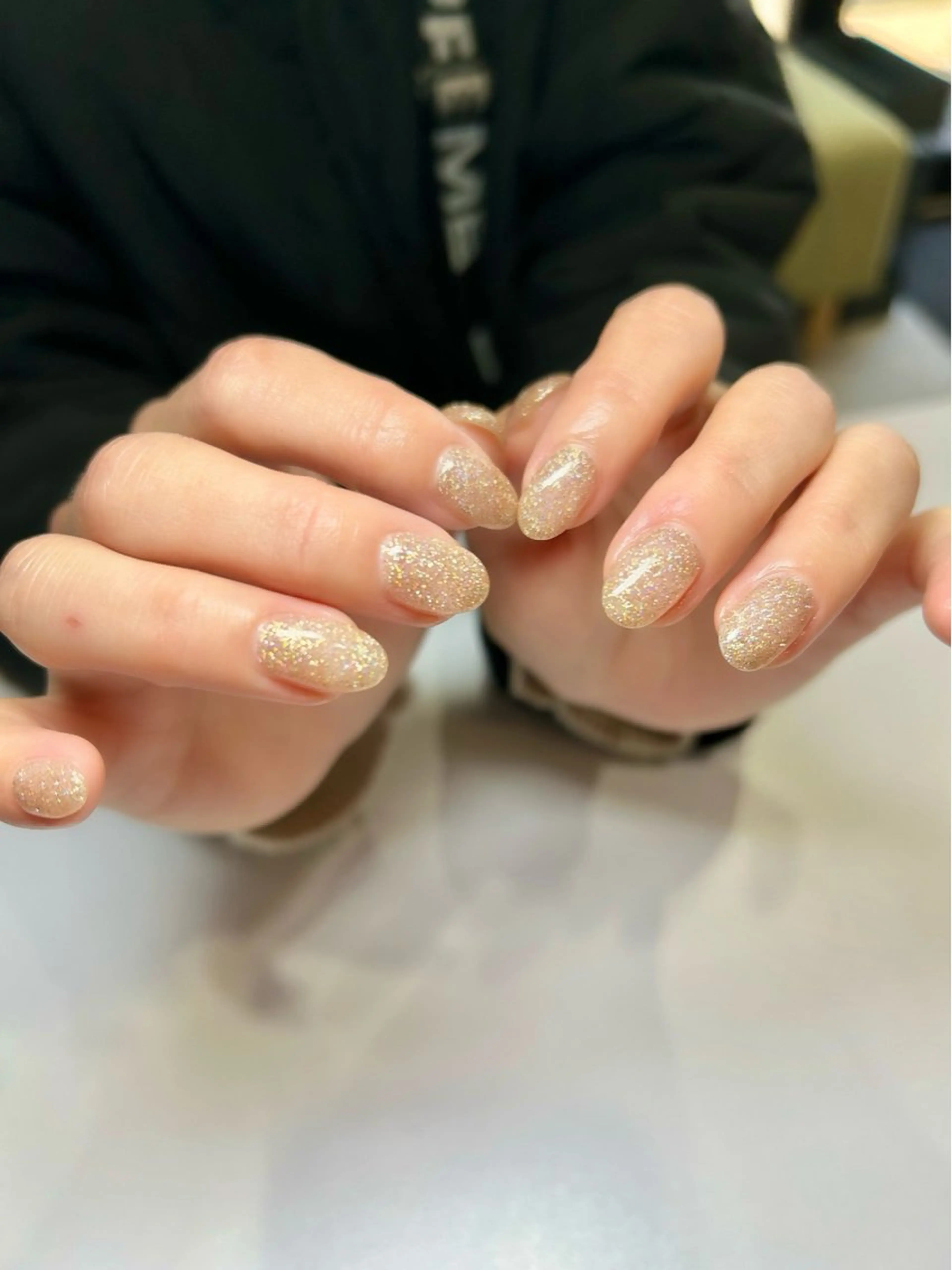 ネイル ラメ(グリッター) ワンカラーネイル welina Miyukiのネイルデザイン