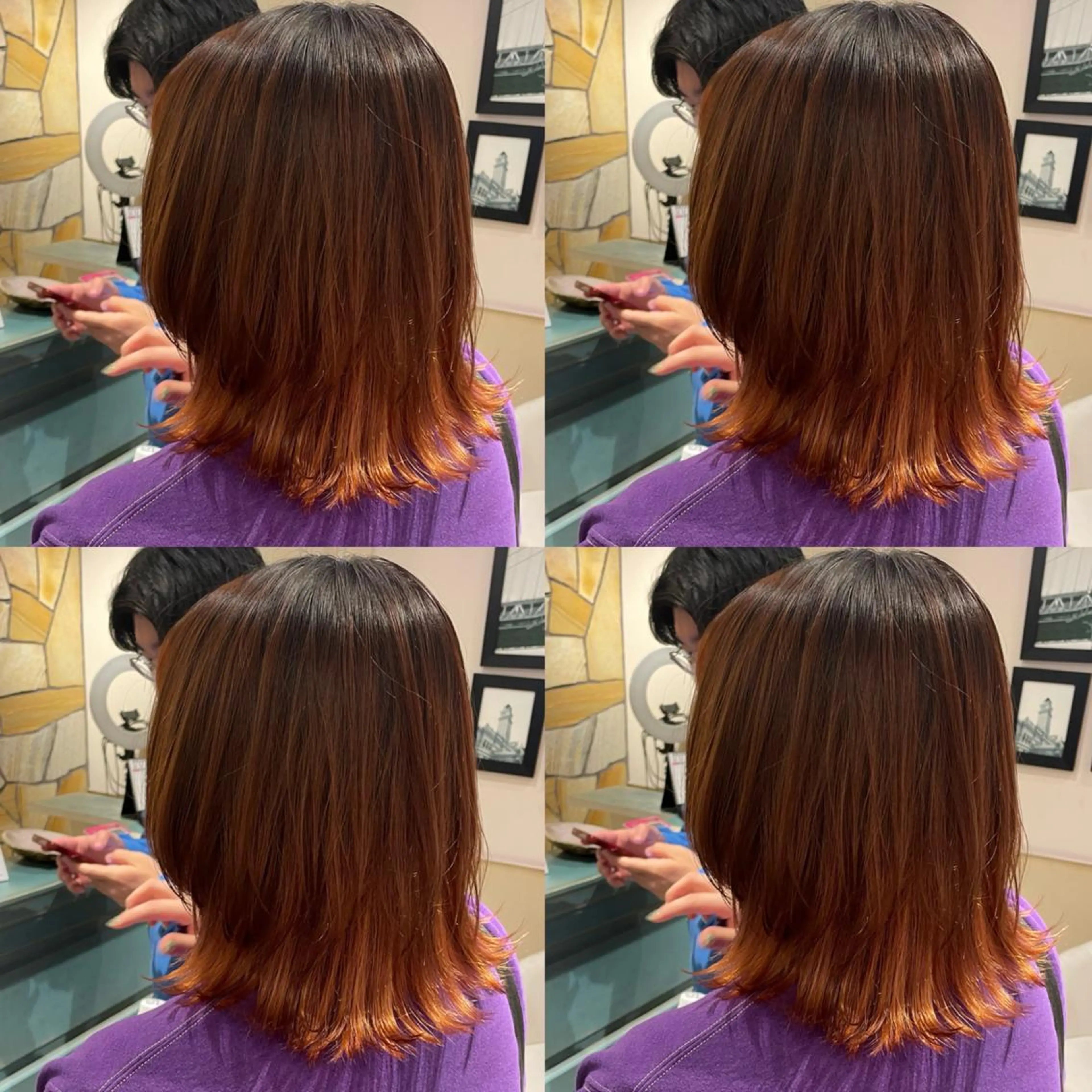 ミディアム カラー Minami. 🩵 再現性特化ヘアのヘアスタイル