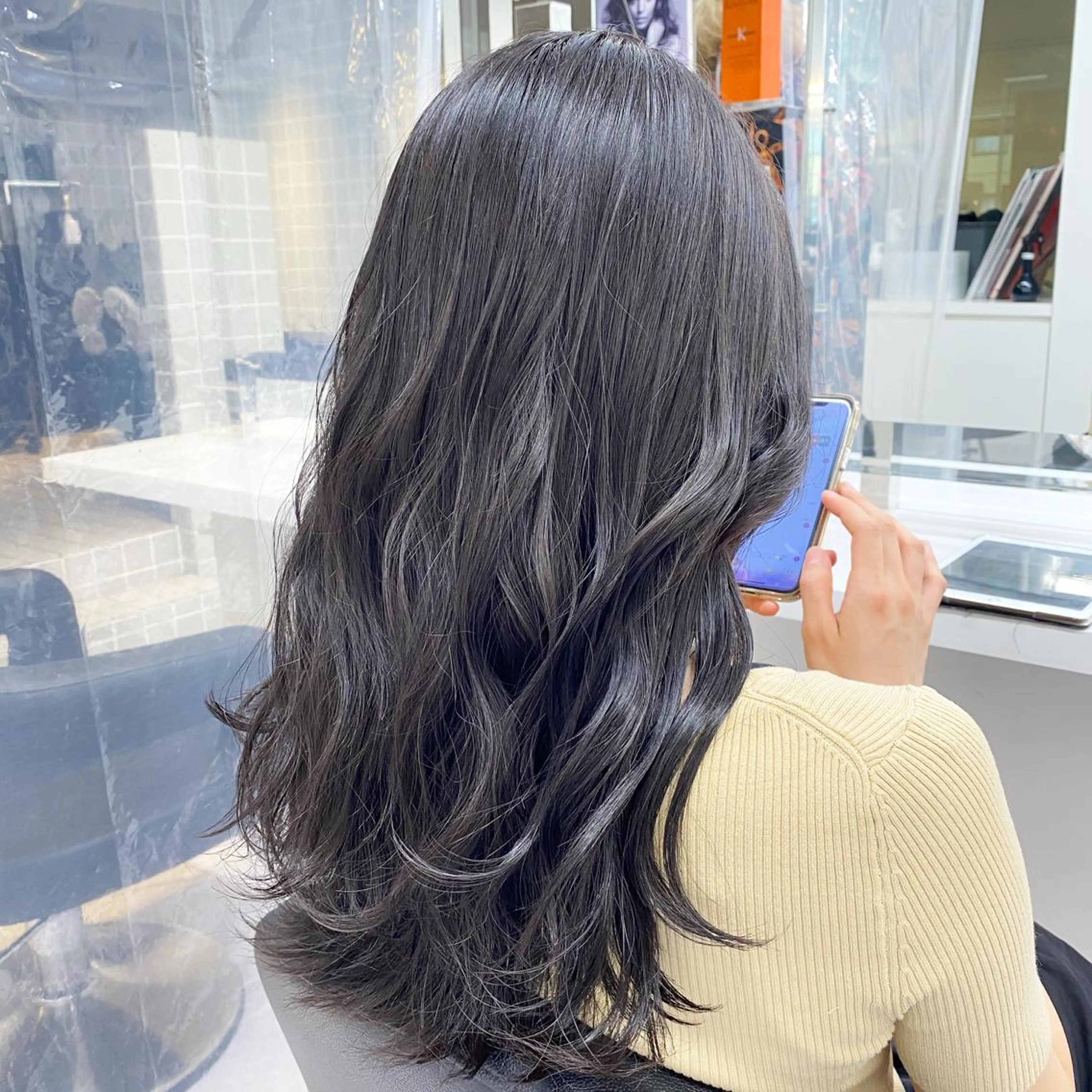 ロング カラー ヘアアレンジ メンズ特化 水口湧太のヘアスタイル