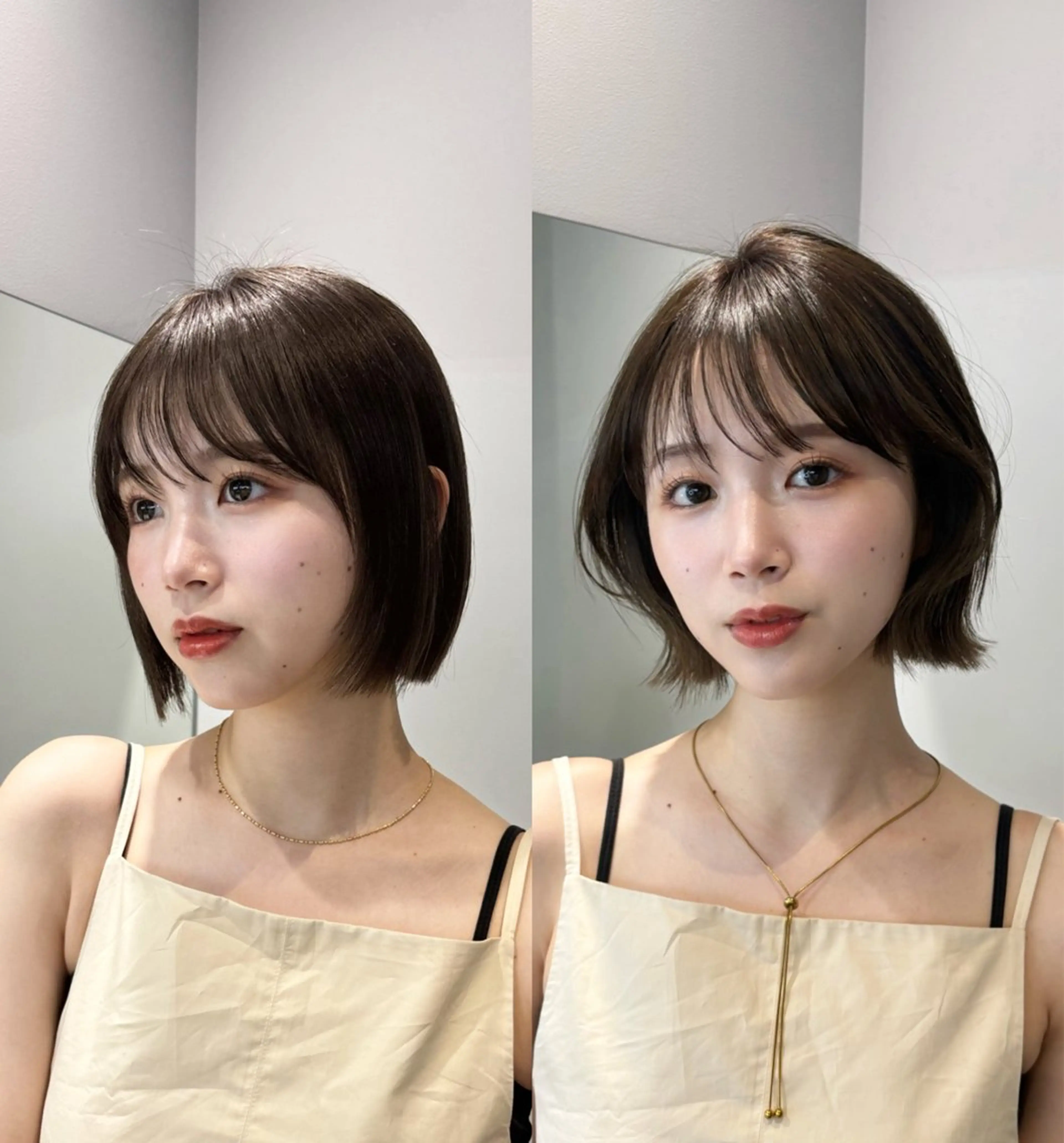 ショート ボブ レイヤーカット ❣️圧倒的透明感ヘア ❣️yukinaのヘアスタイル