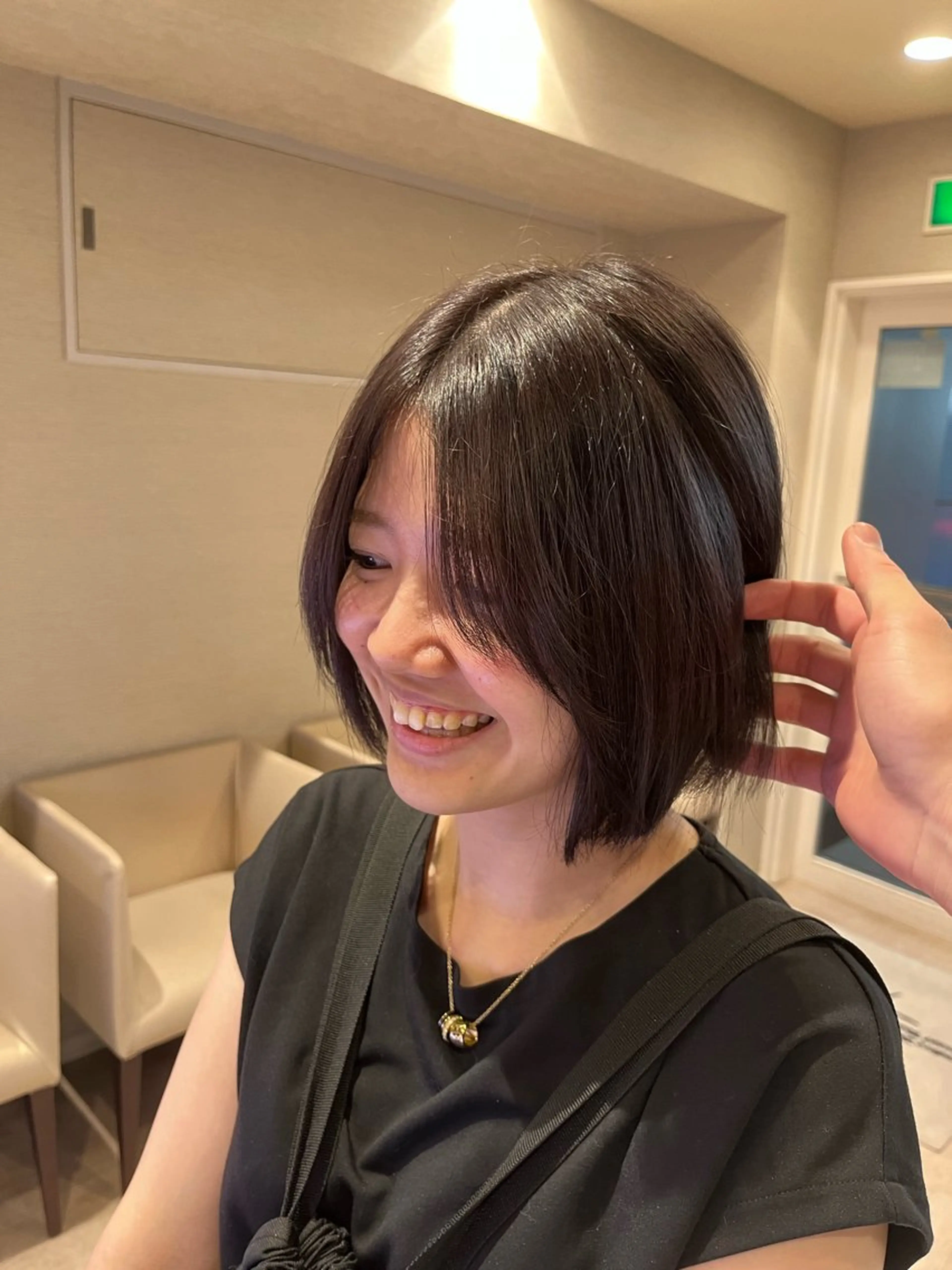 ミディアム カラー ブリーチ 透明感カラー グレージュ ラベンダーカラー ヘアカラー dogstar小林諒 レイヤー/パーマのヘアスタイル