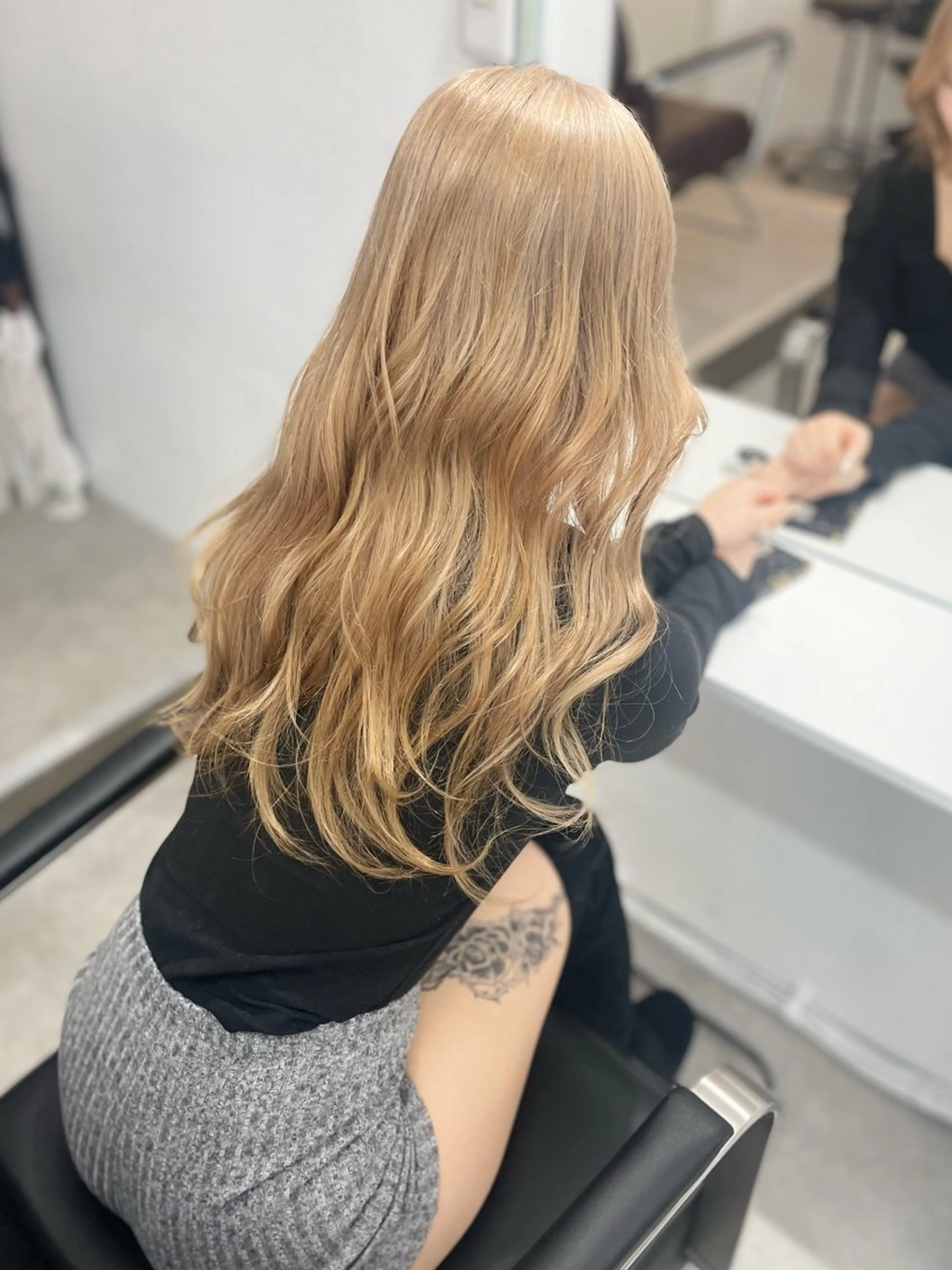 ロング カラー ヘアカラー トリートメント GaKu/ハイトーン /ブリーチ/ブロンドのヘアスタイル