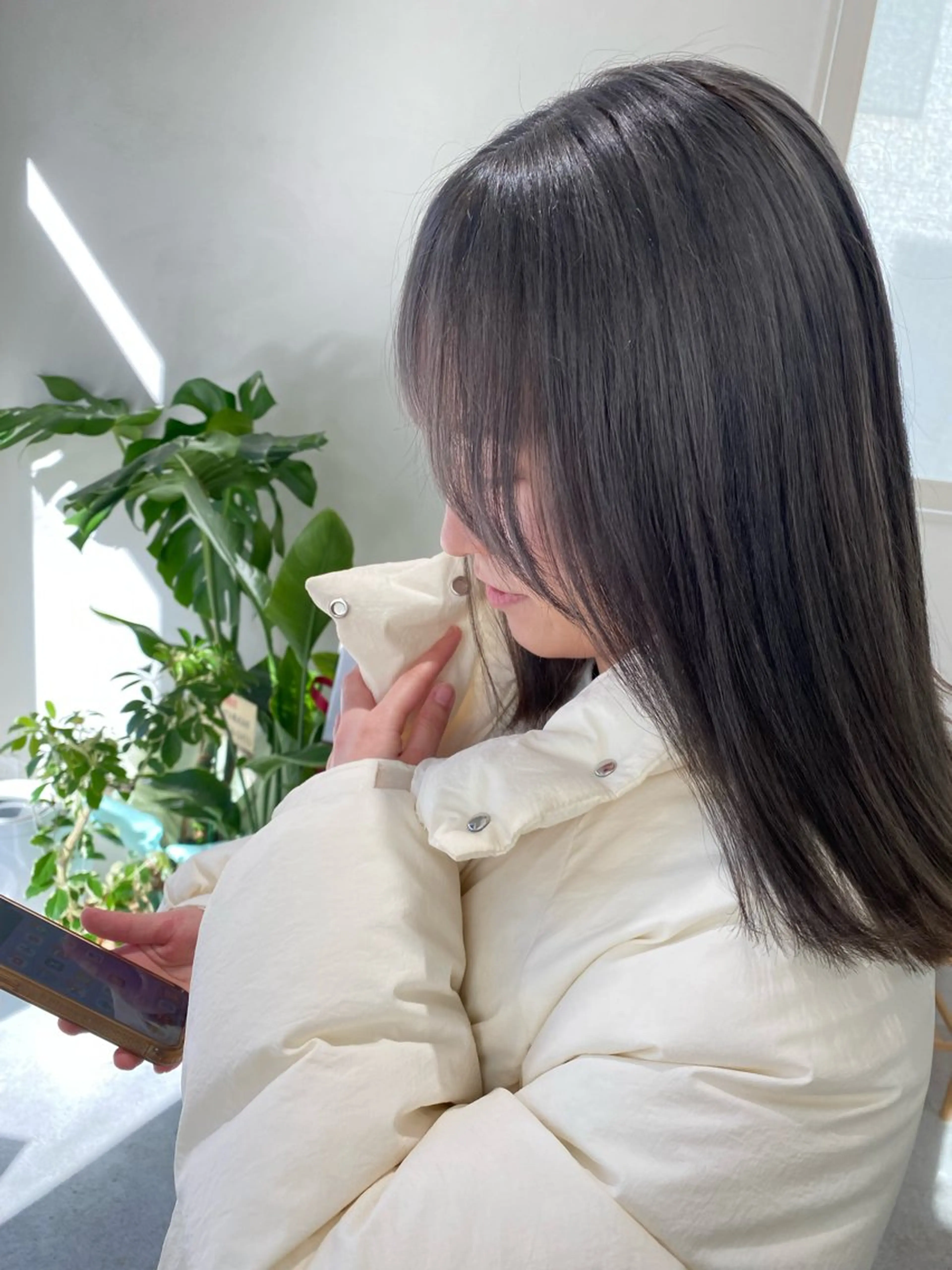 ミディアム トリートメント カット ヘアカラー トリートメント 🪻花屋併設🪻秀島 有紀のヘアスタイル