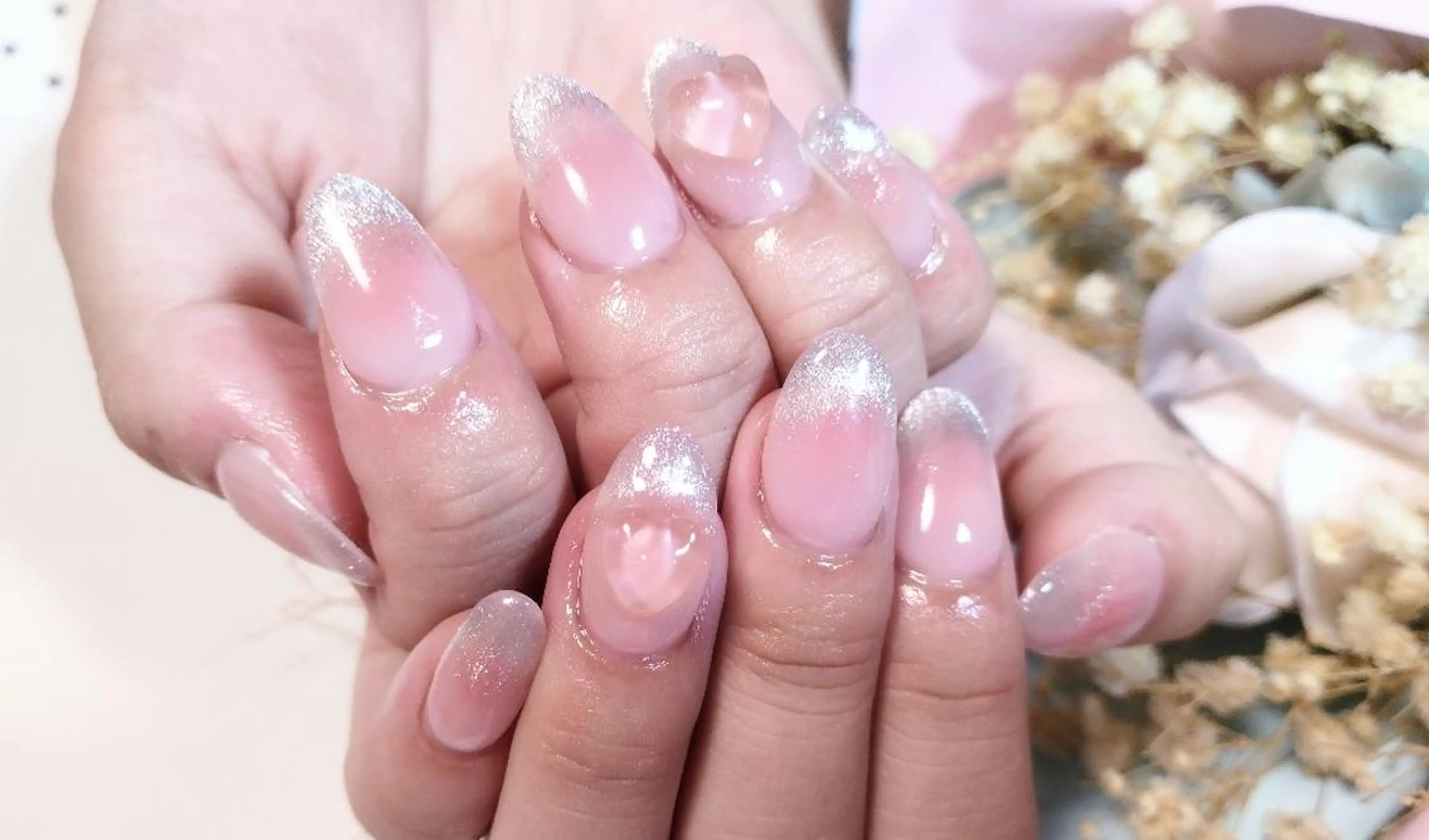 ネイル チークネイル フレンチネイル マグネットネイル マグネットフレンチ ハンドネイル ハンドケア ＤI'A ネイルサロンのネイルデザイン